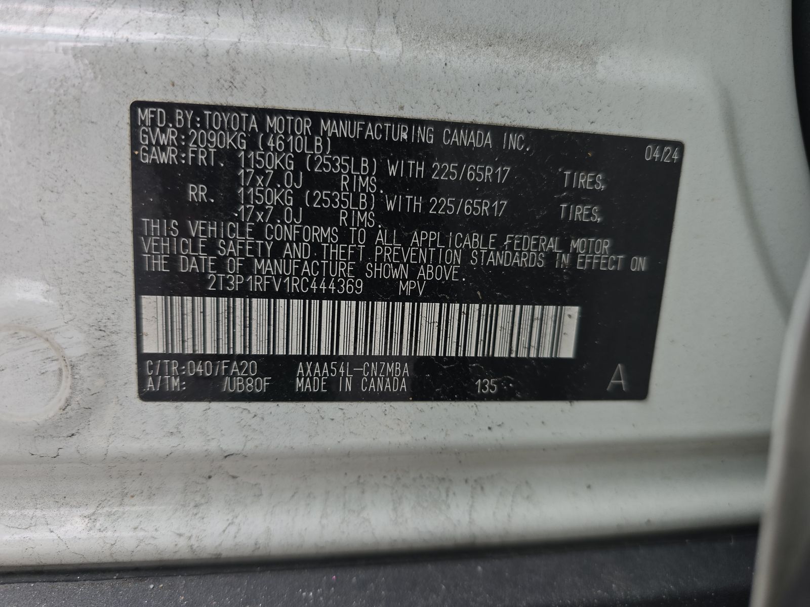 2024 Toyota RAV4 XLE AWD