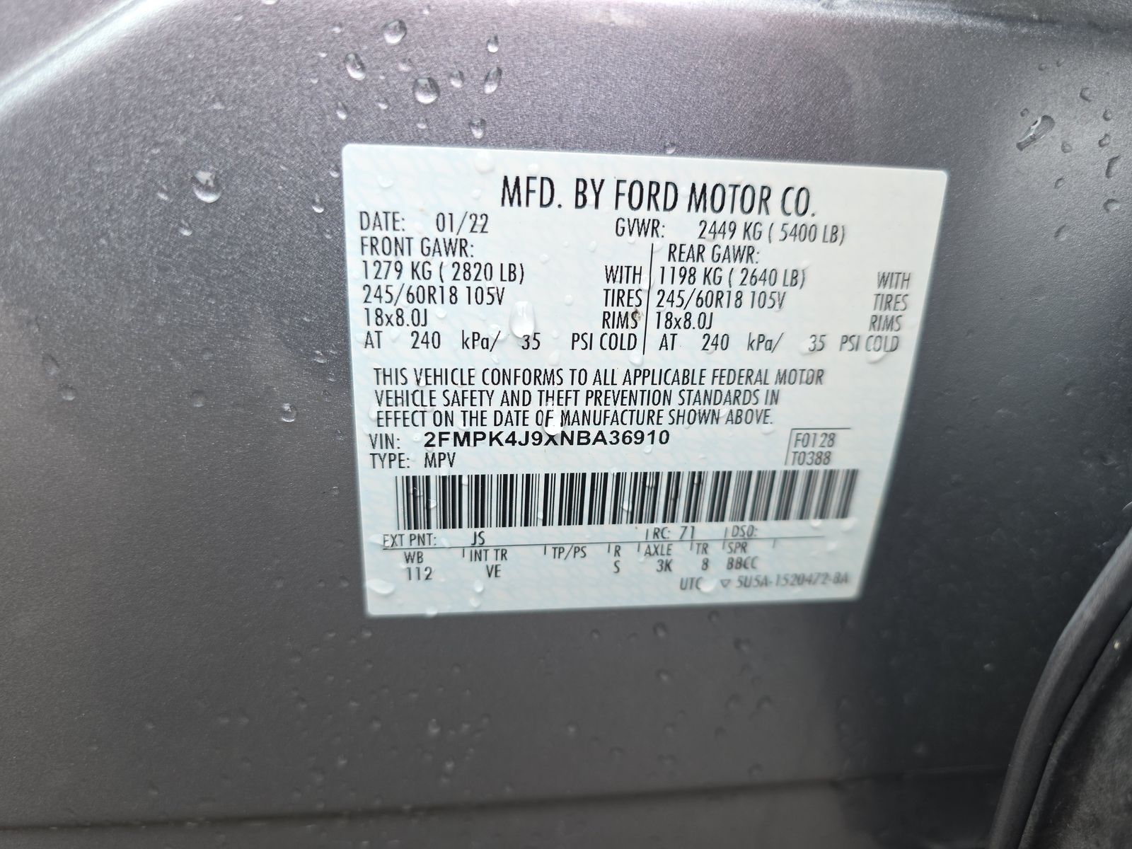 2022 Ford Edge SEL AWD