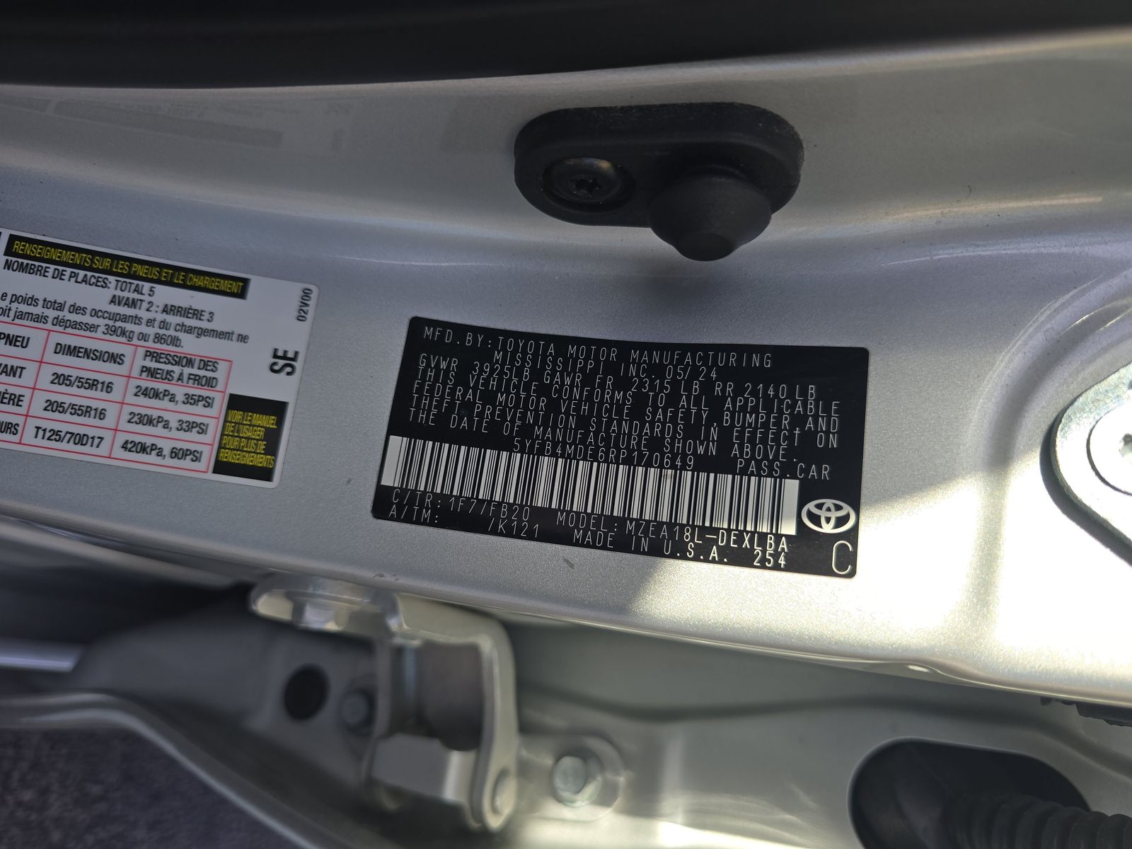 2024 Toyota Corolla LE FWD