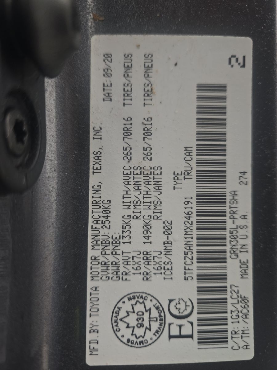 2021 Toyota Tacoma TRD Pro AWD