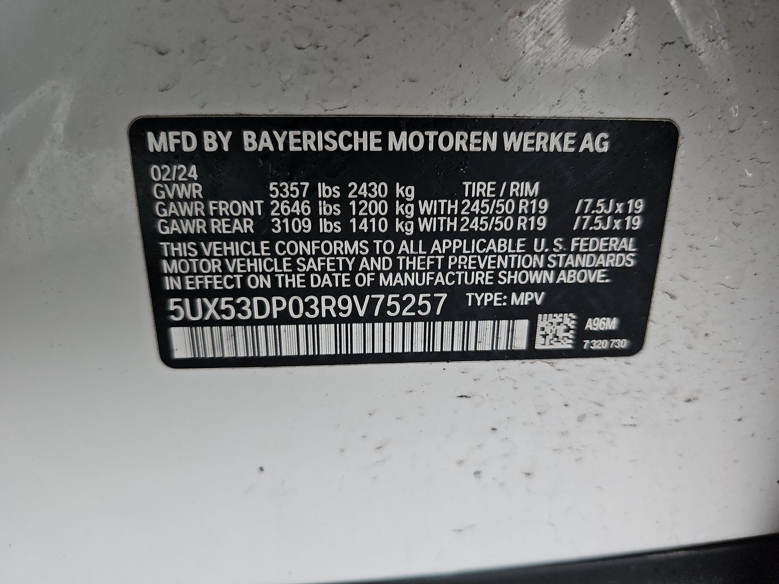 2024 BMW X3 xDrive30i AWD
