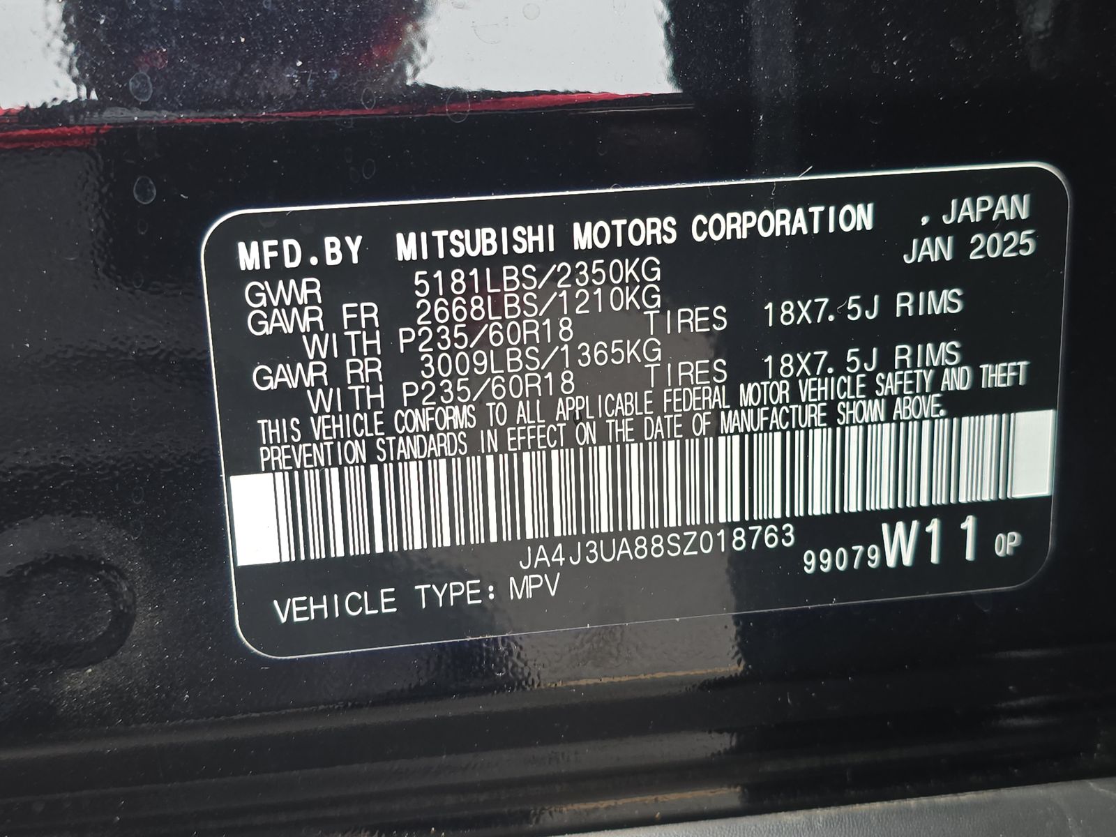 2025 Mitsubishi Outlander ES FWD