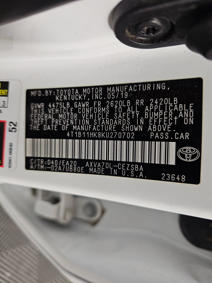 2019 Toyota Camry SE FWD