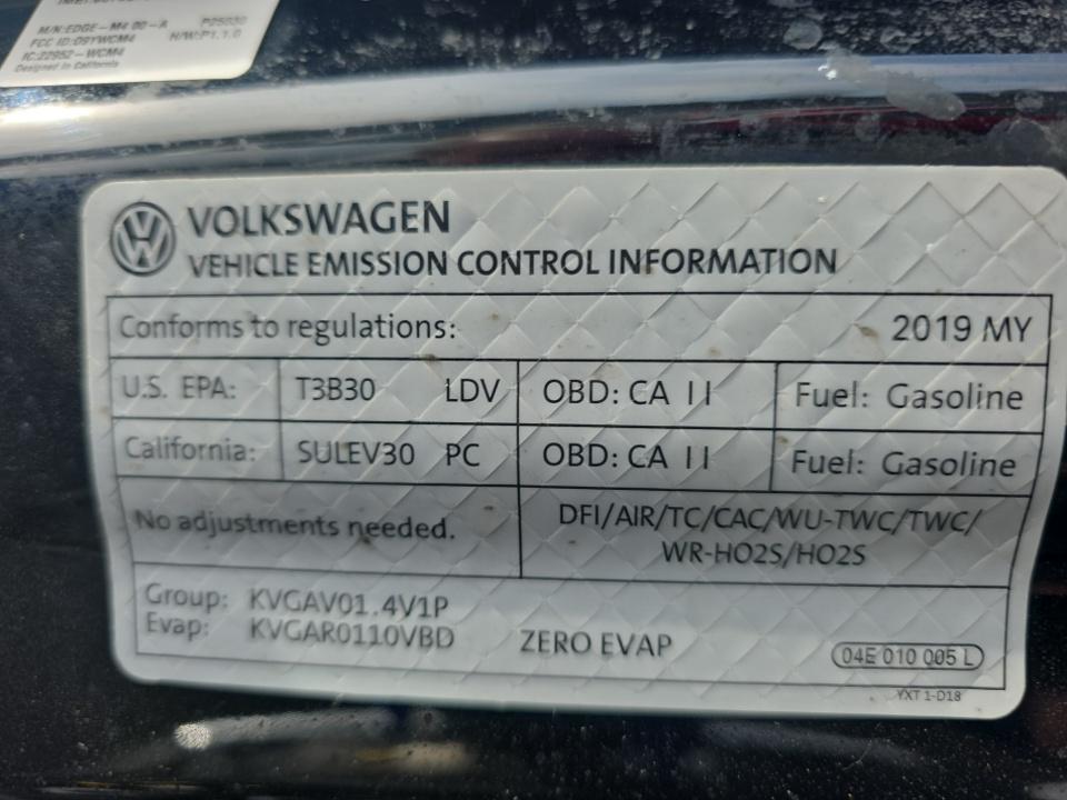 2019 Volkswagen Jetta 1.4T SE FWD