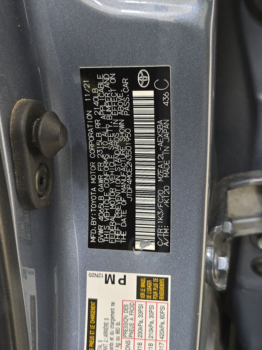 2022 Toyota Corolla SE FWD