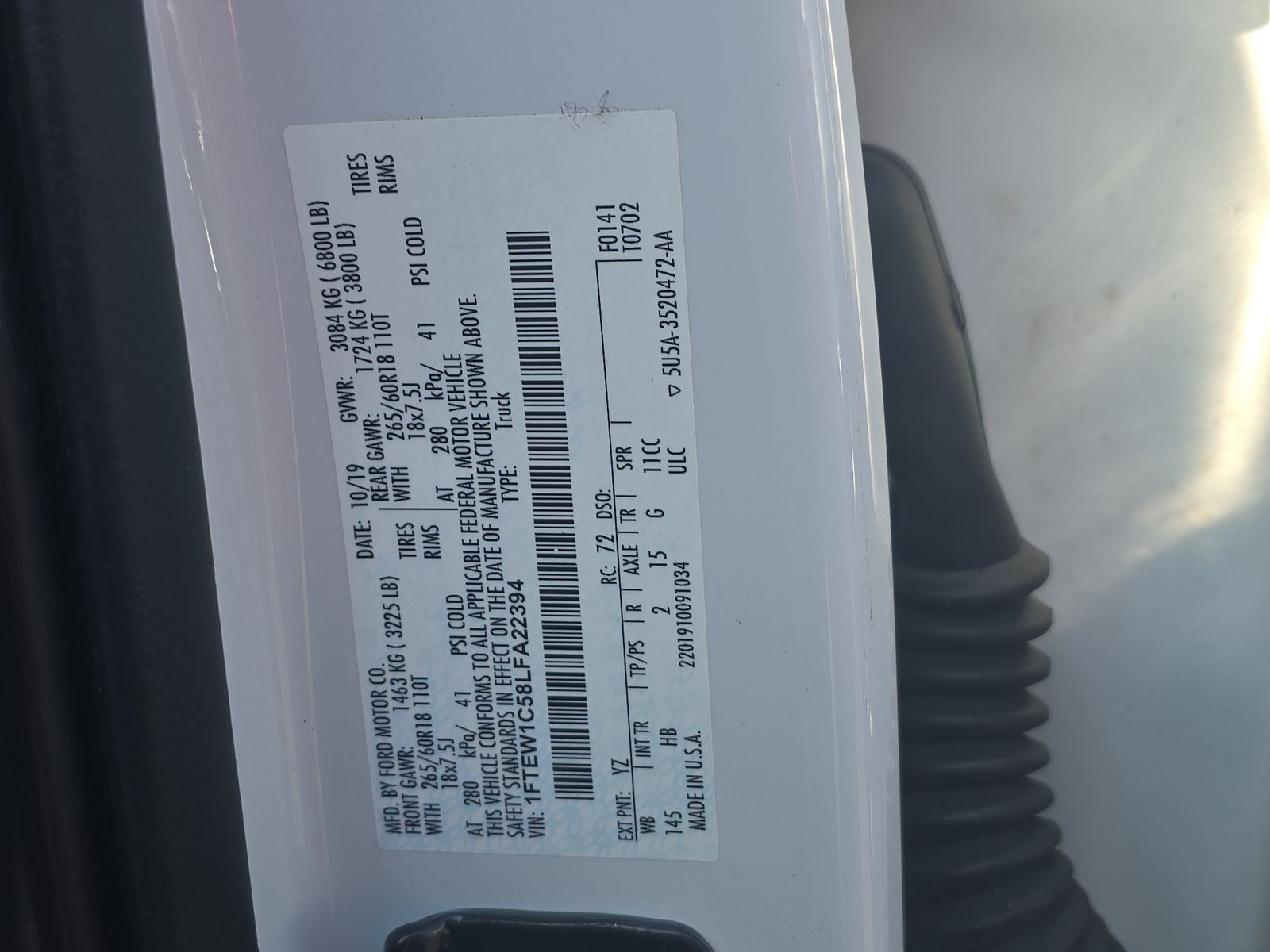 2020 Ford F-150 Lariat RWD