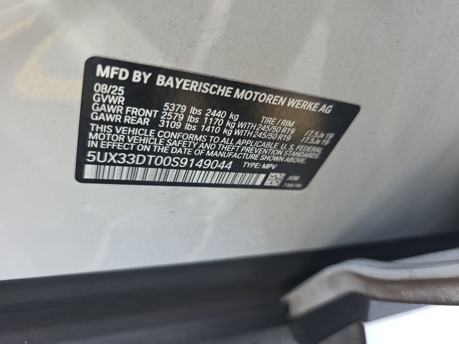 2025 BMW X4 xDrive30i AWD