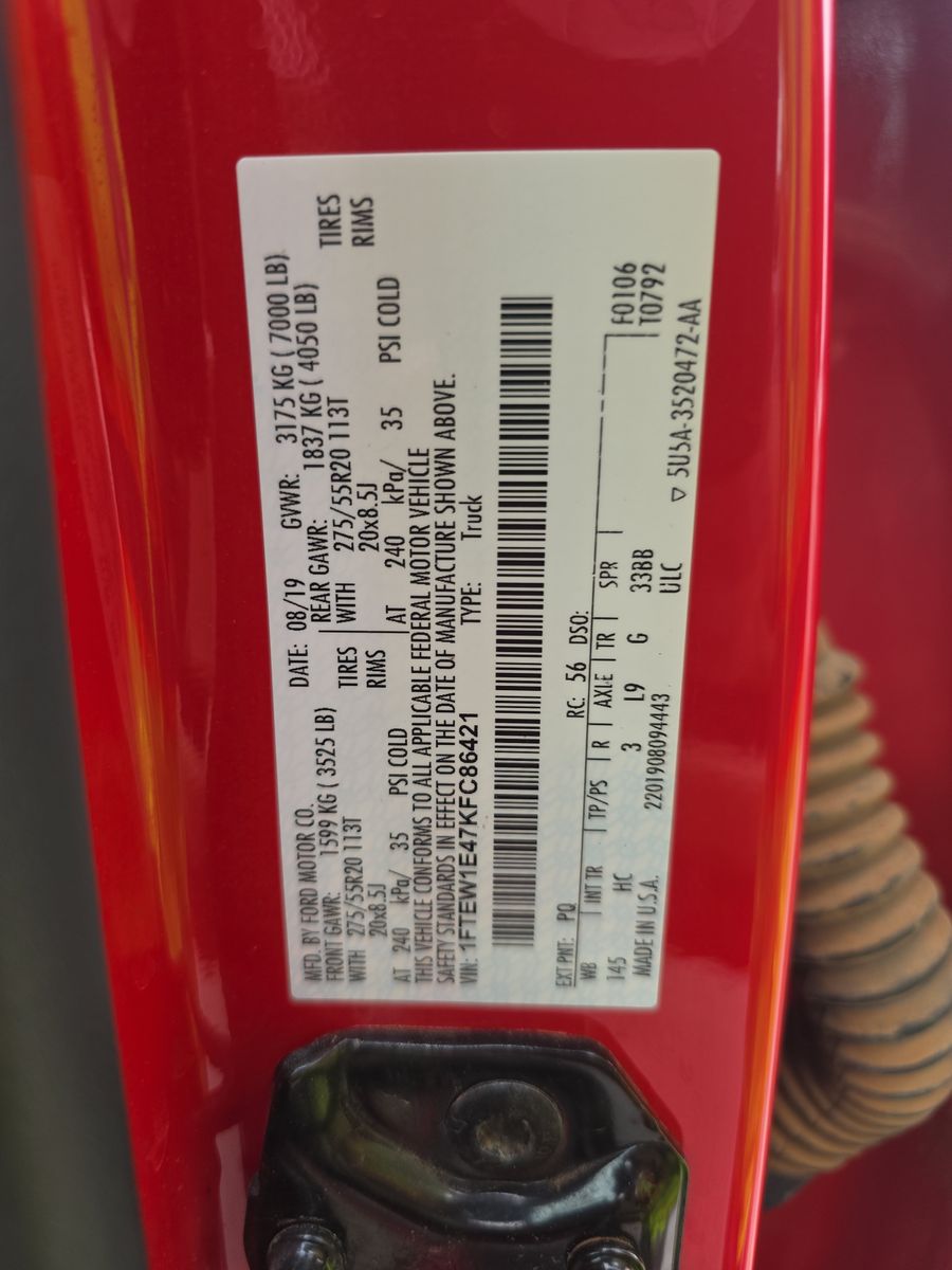 2019 Ford F-150 Lariat AWD