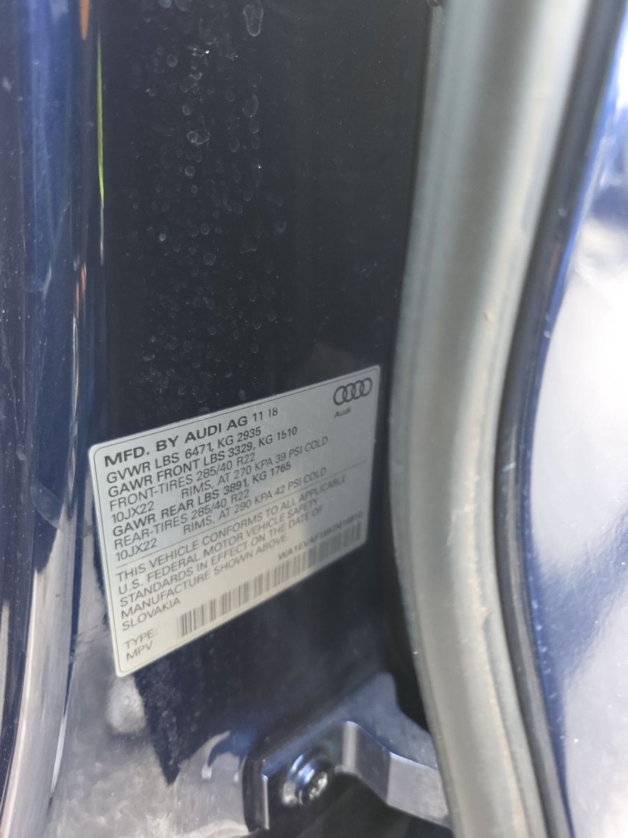 2019 Audi Q8 Premium Plus AWD