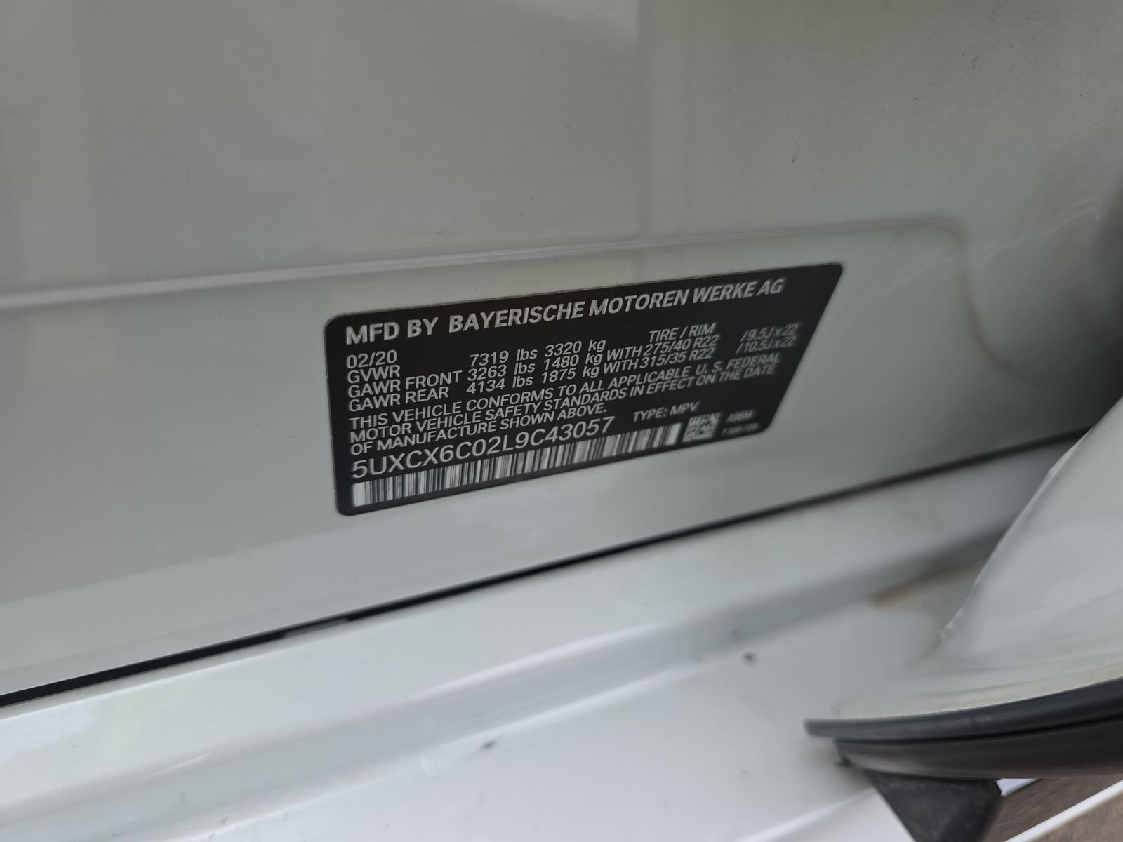 2020 BMW X7 M50i AWD