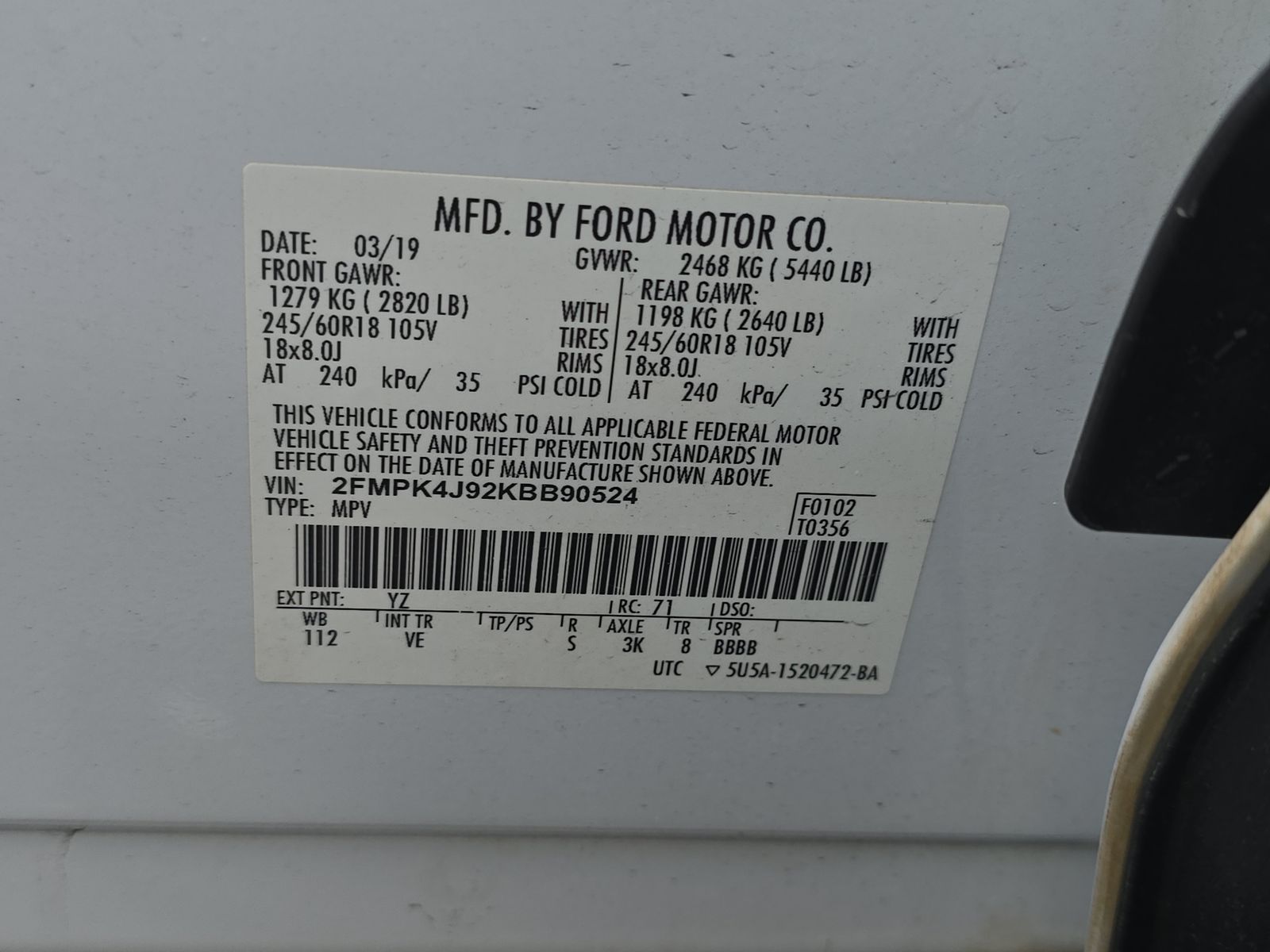 2019 Ford Edge SEL AWD