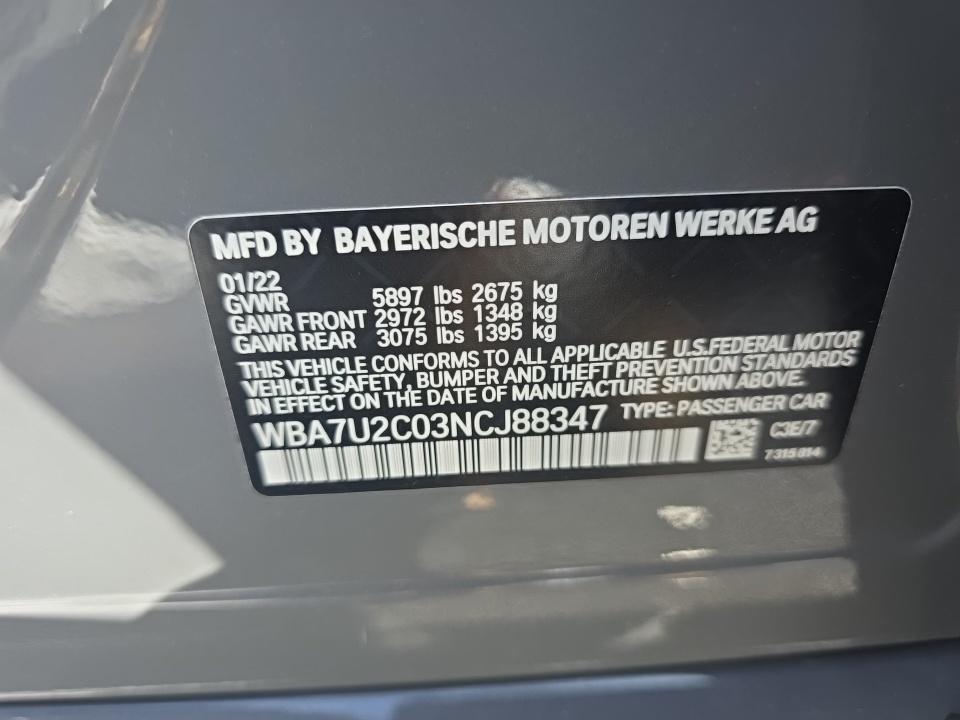 2022 BMW 7 Series 750i xDrive AWD