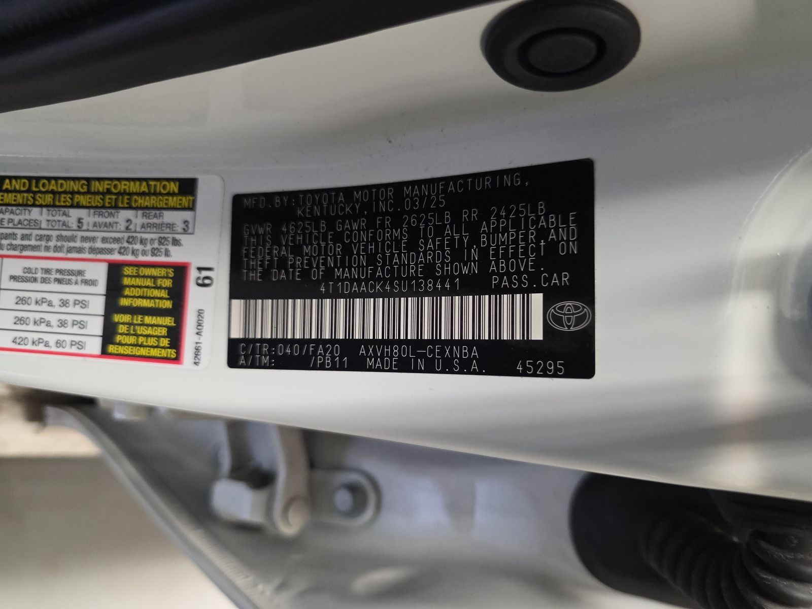 2025 Toyota Camry LE FWD