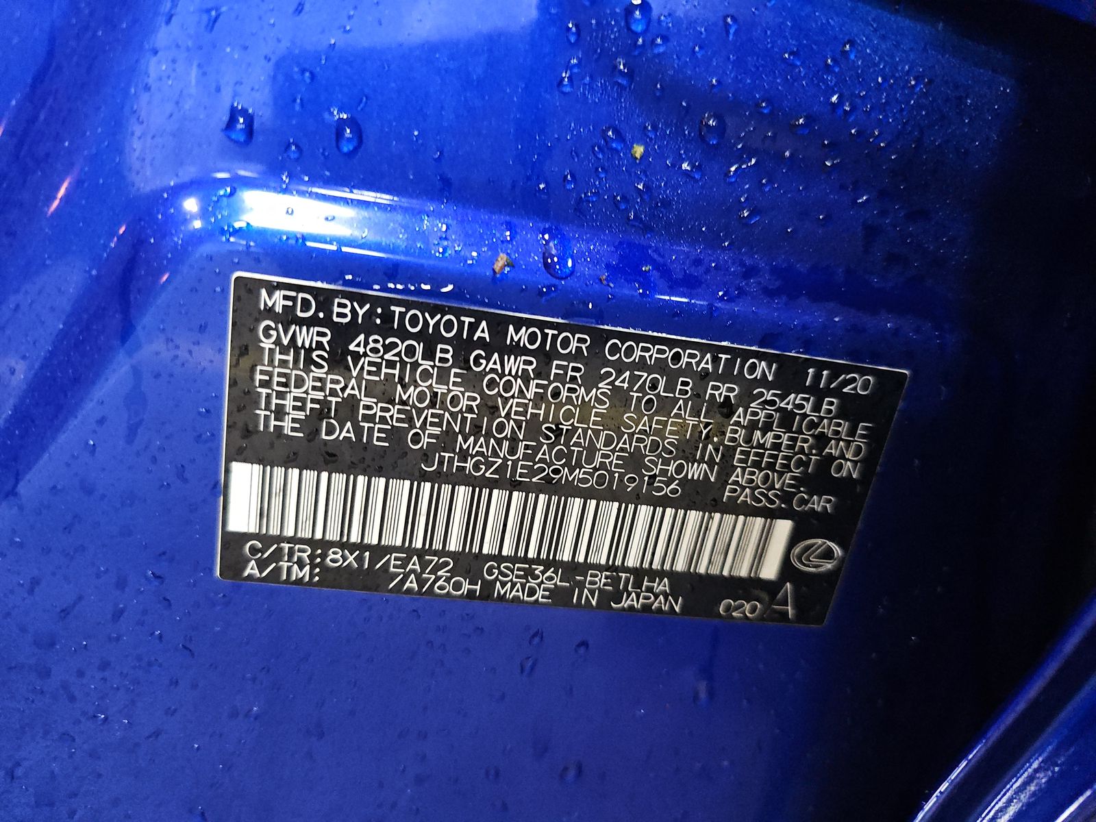 2021 Lexus IS IS 350 F SPORT AWD