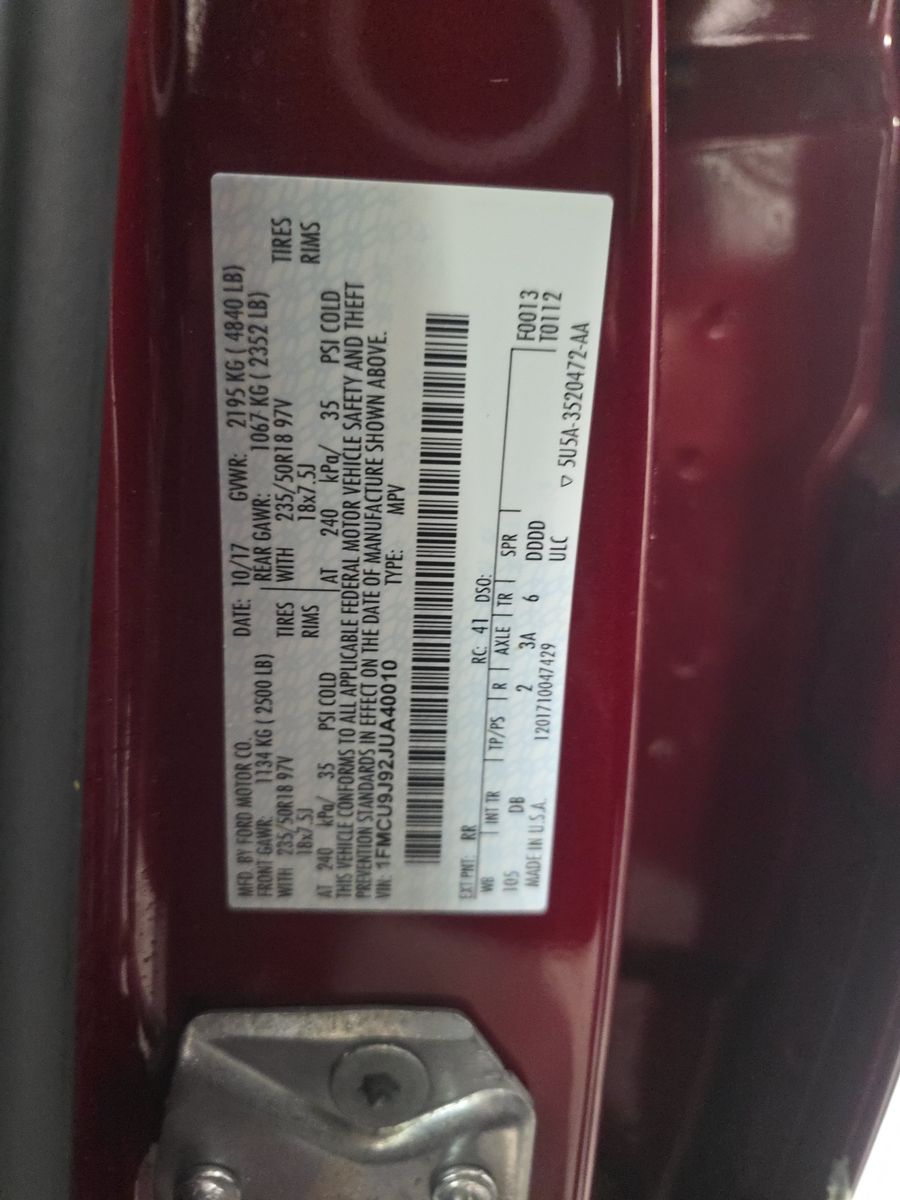 2018 Ford Escape Titanium AWD