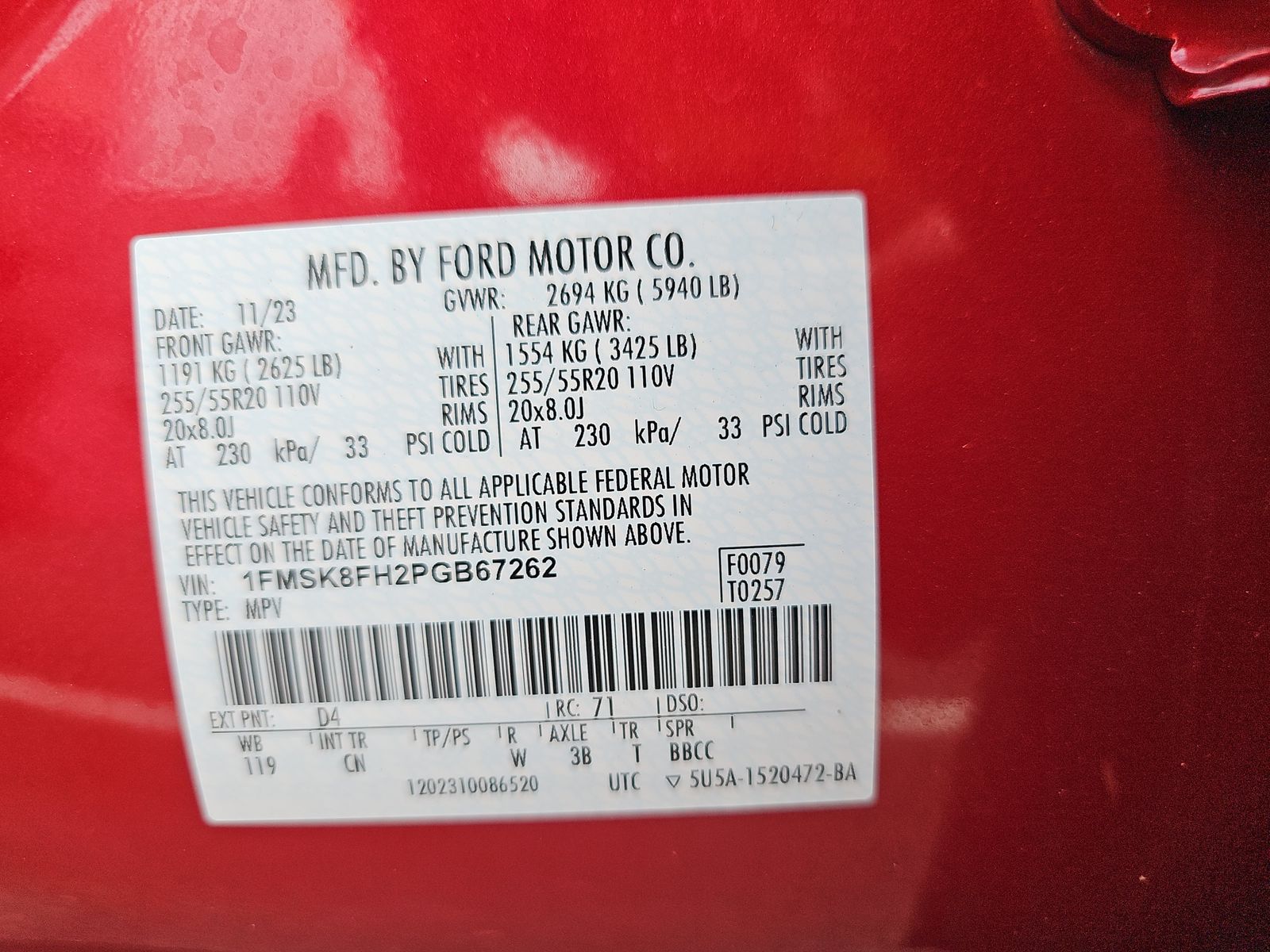 2023 Ford Explorer Limited AWD