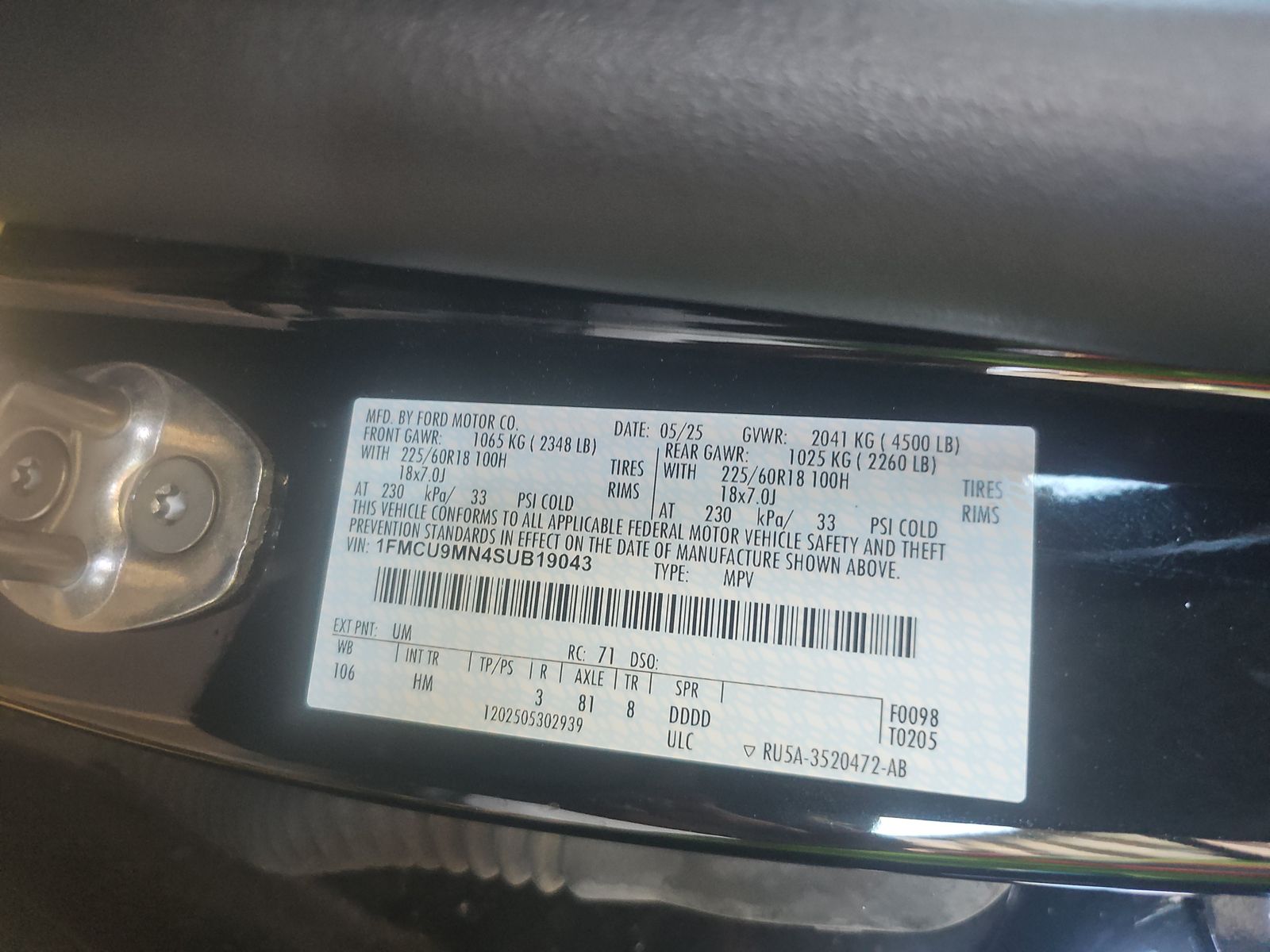 2025 Ford Escape ST-Line AWD