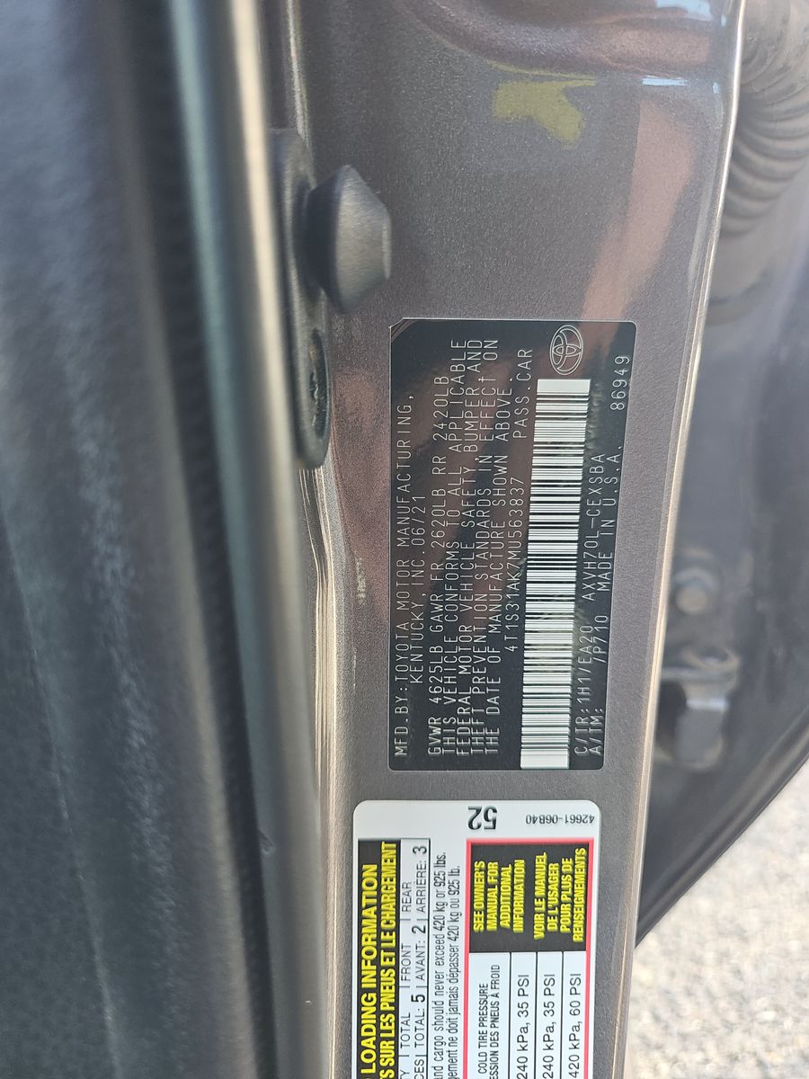 2021 Toyota Camry Hybrid SE FWD