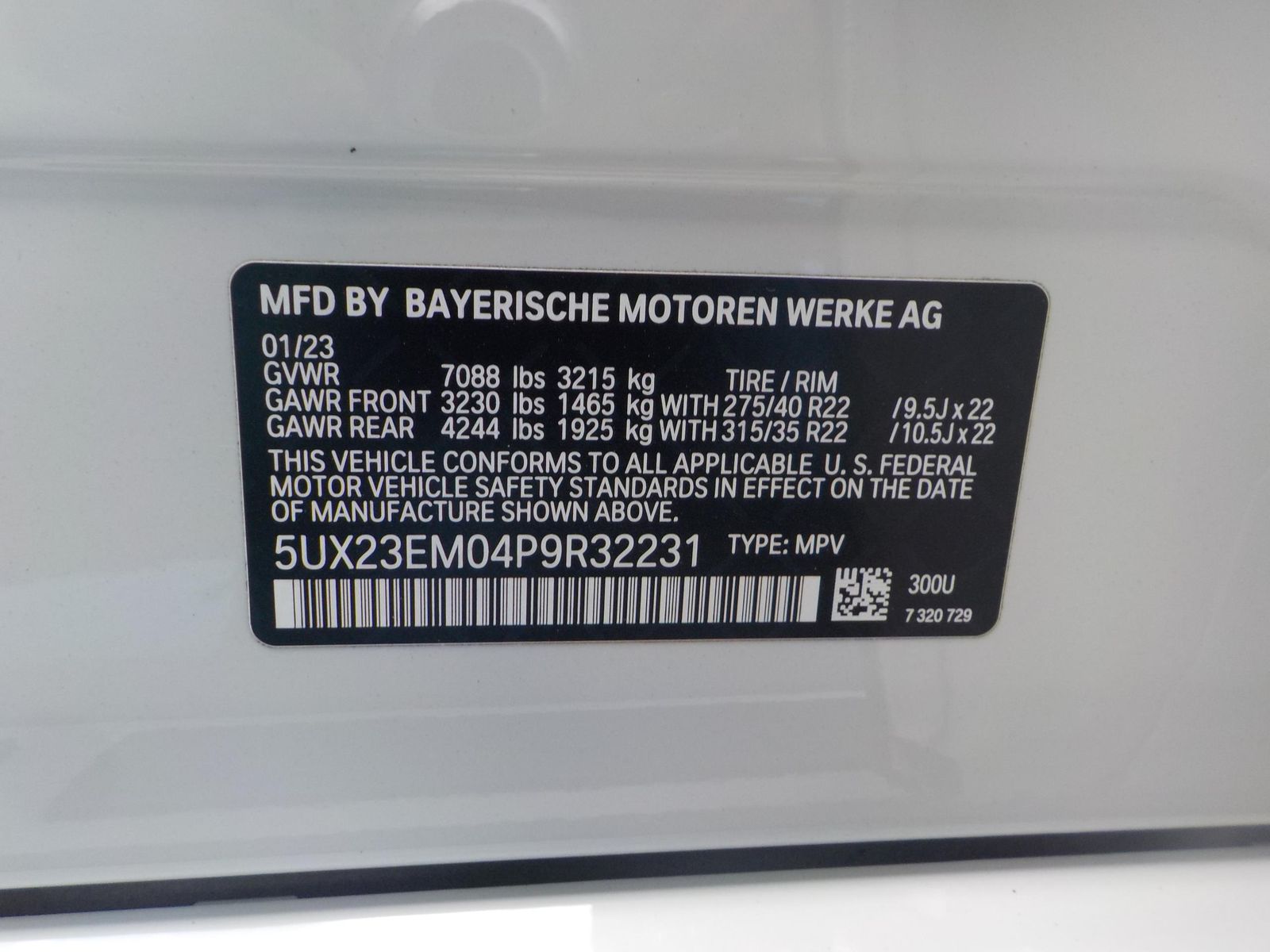 2023 BMW X7 xDrive40i AWD
