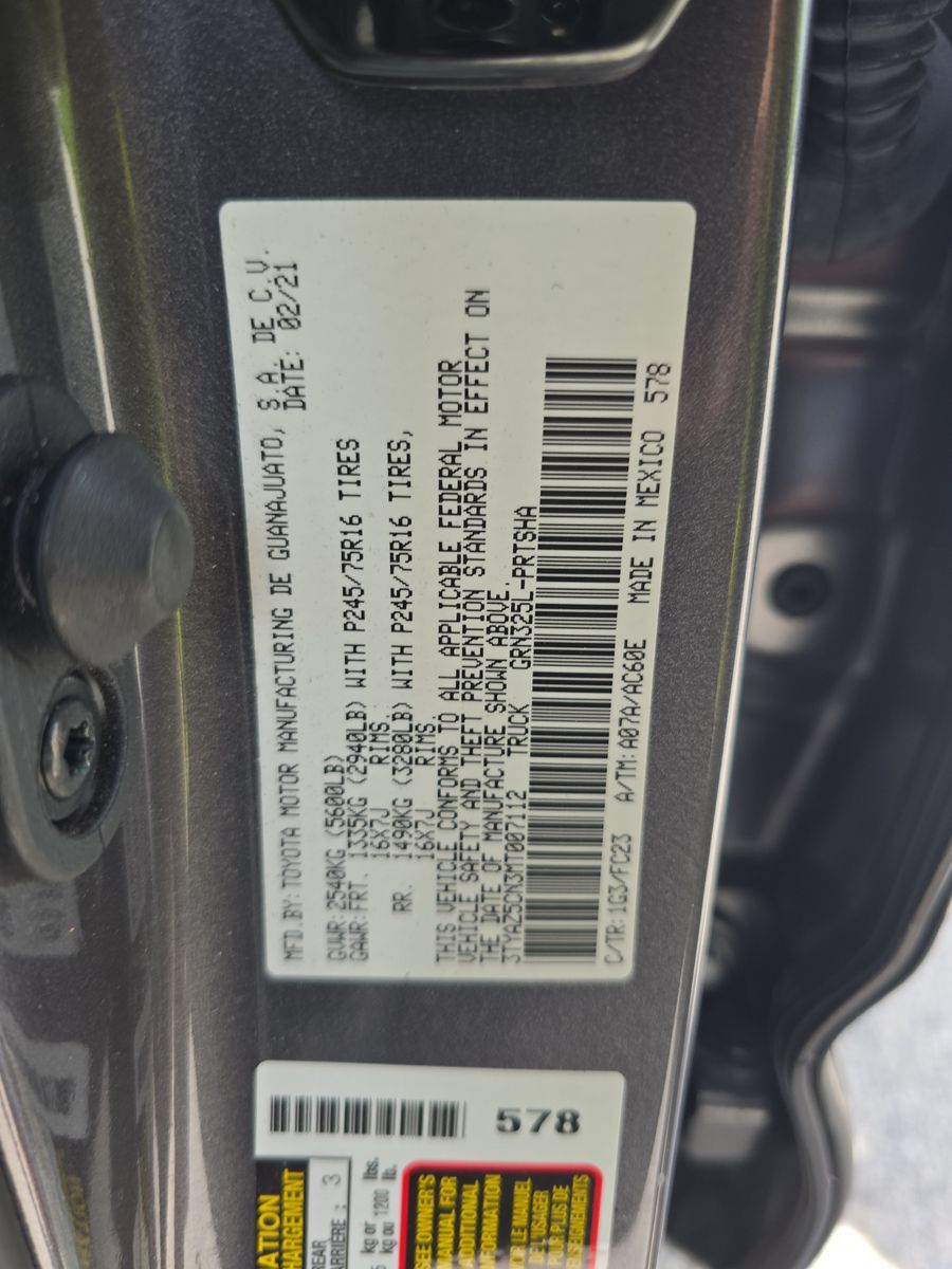 2021 Toyota Tacoma SR5 RWD