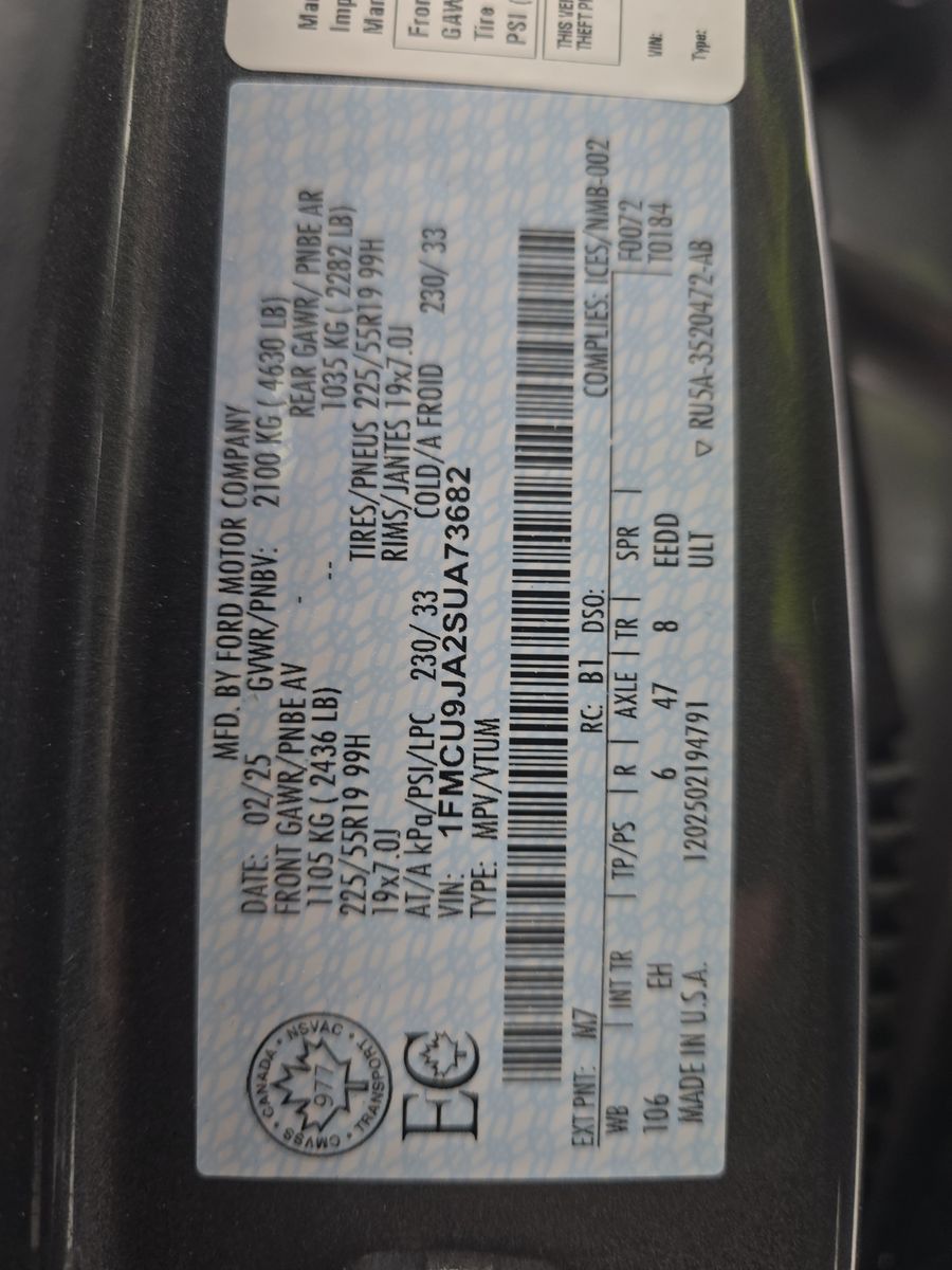 2025 Ford Escape Platinum AWD