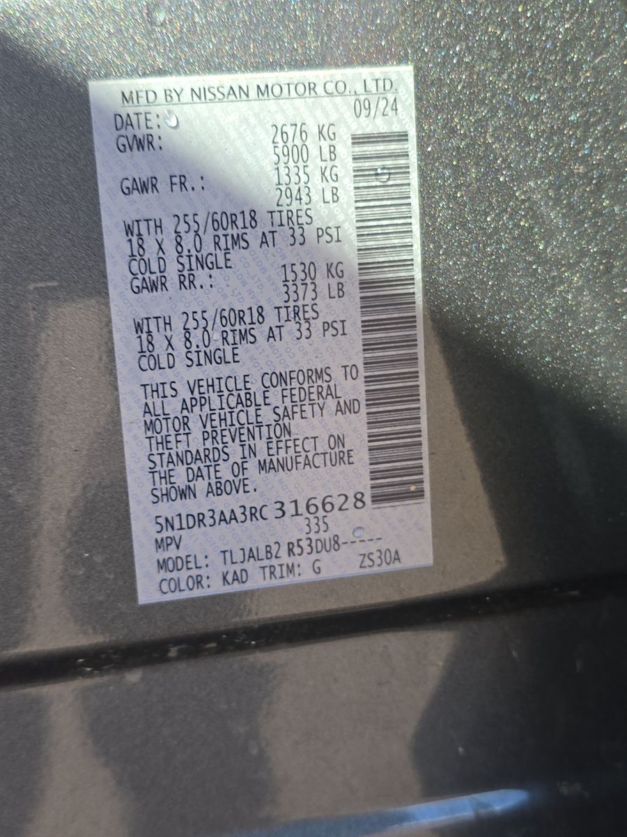 2024 Nissan Pathfinder S FWD