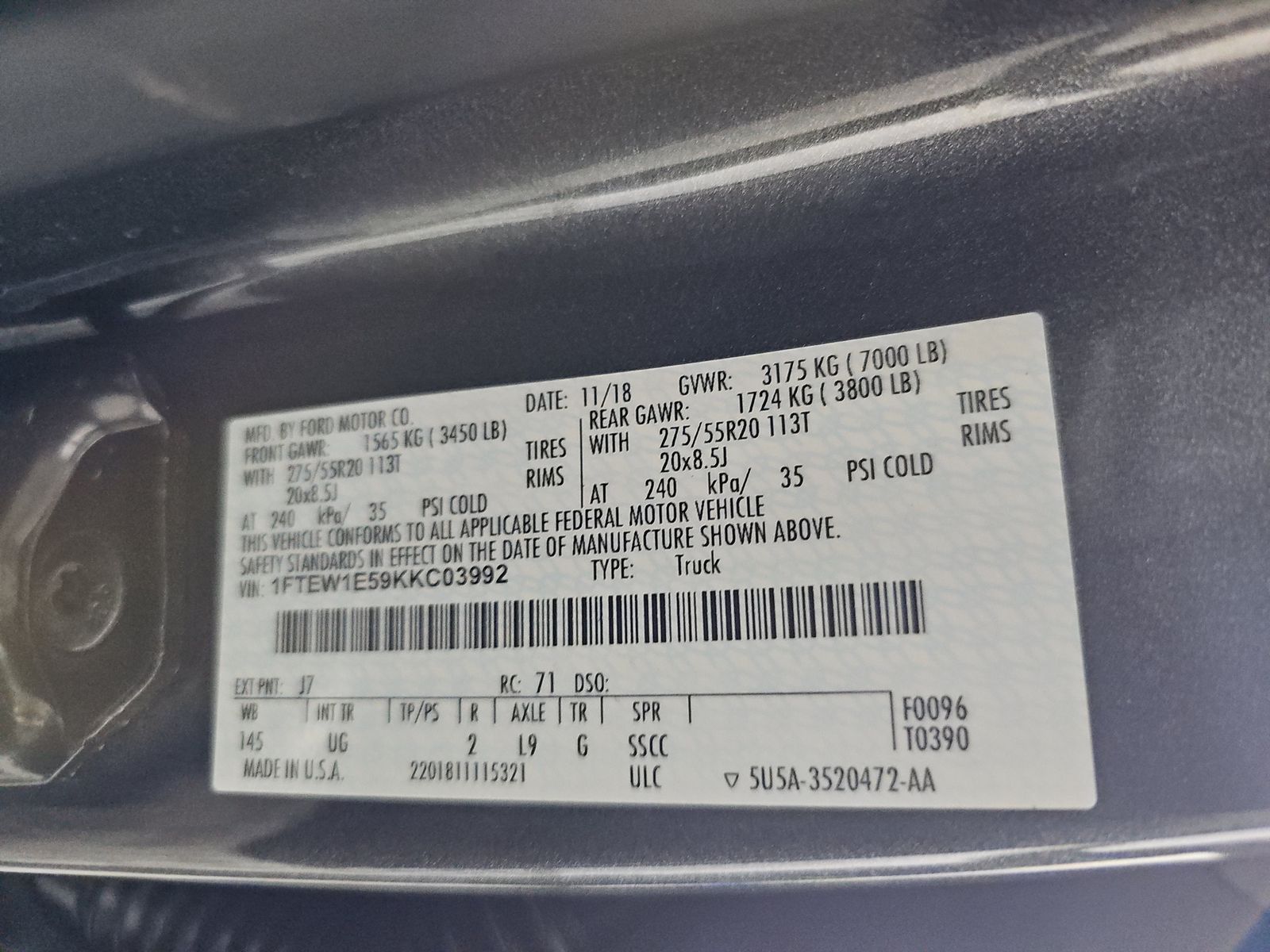 2019 Ford F-150 XLT AWD