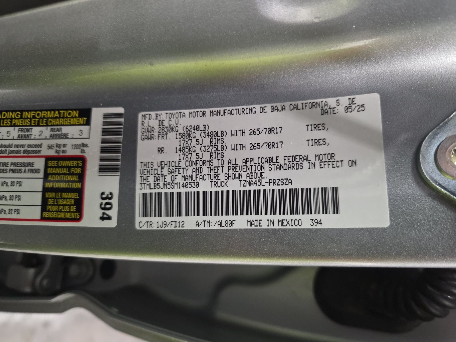 2025 Toyota Tacoma TRD Off-Road AWD