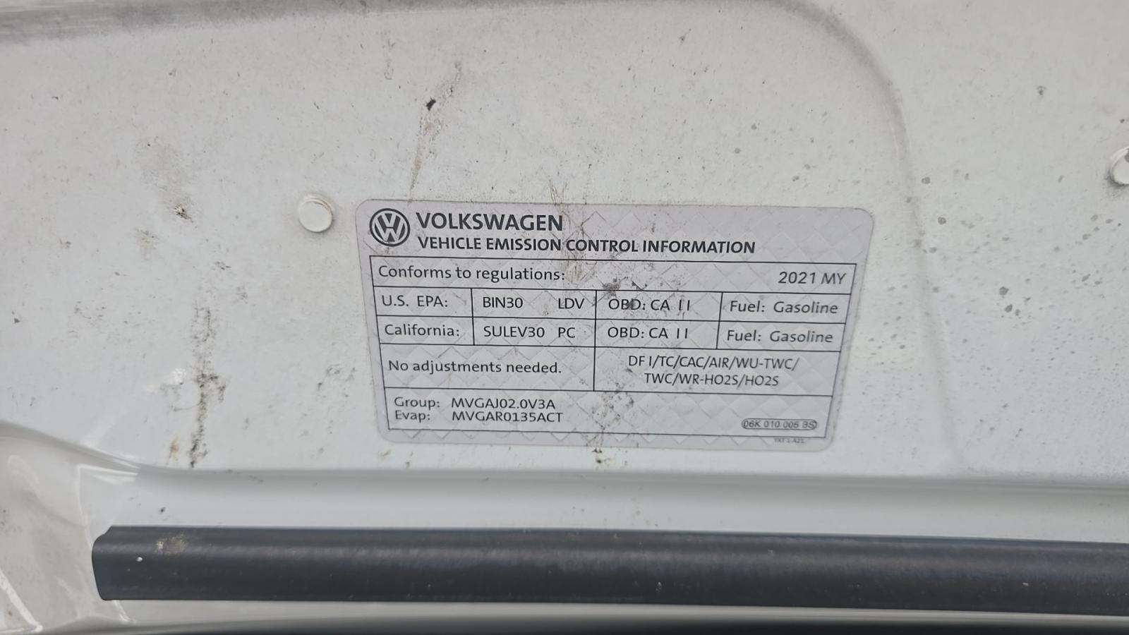 2021 Volkswagen Tiguan 2.0T SE R-Line Black FWD