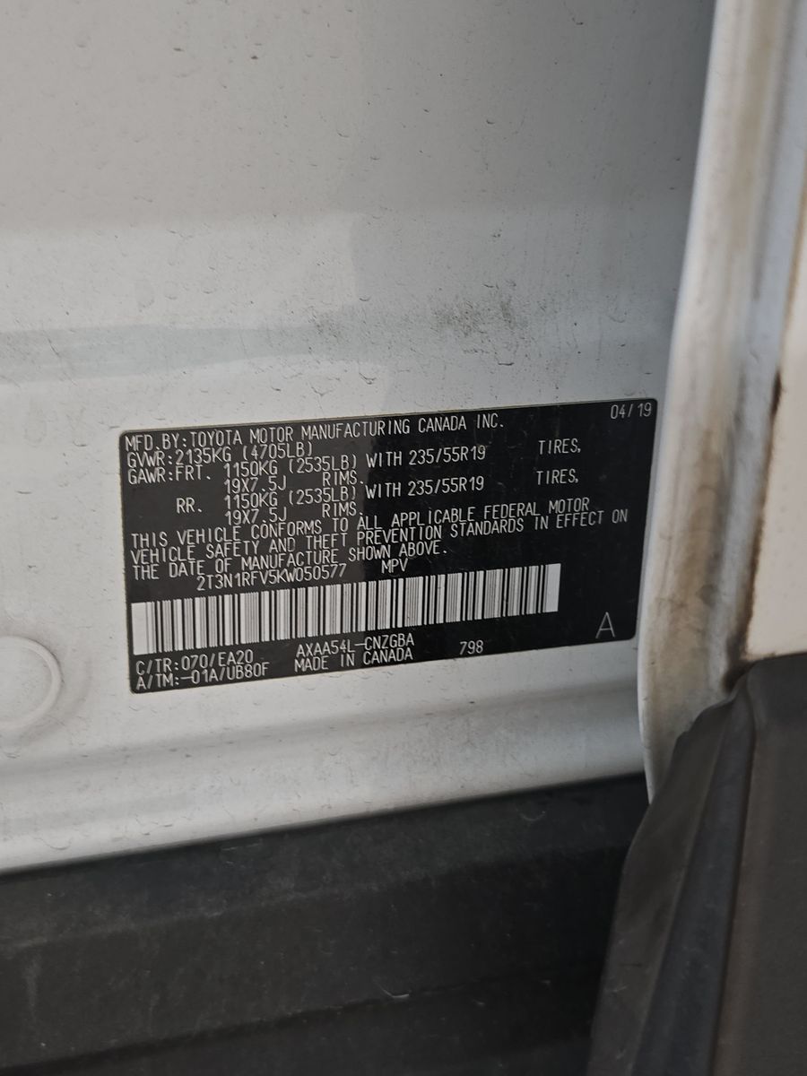 2019 Toyota RAV4 Limited AWD