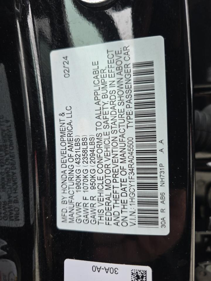 2024 Honda Accord EX FWD