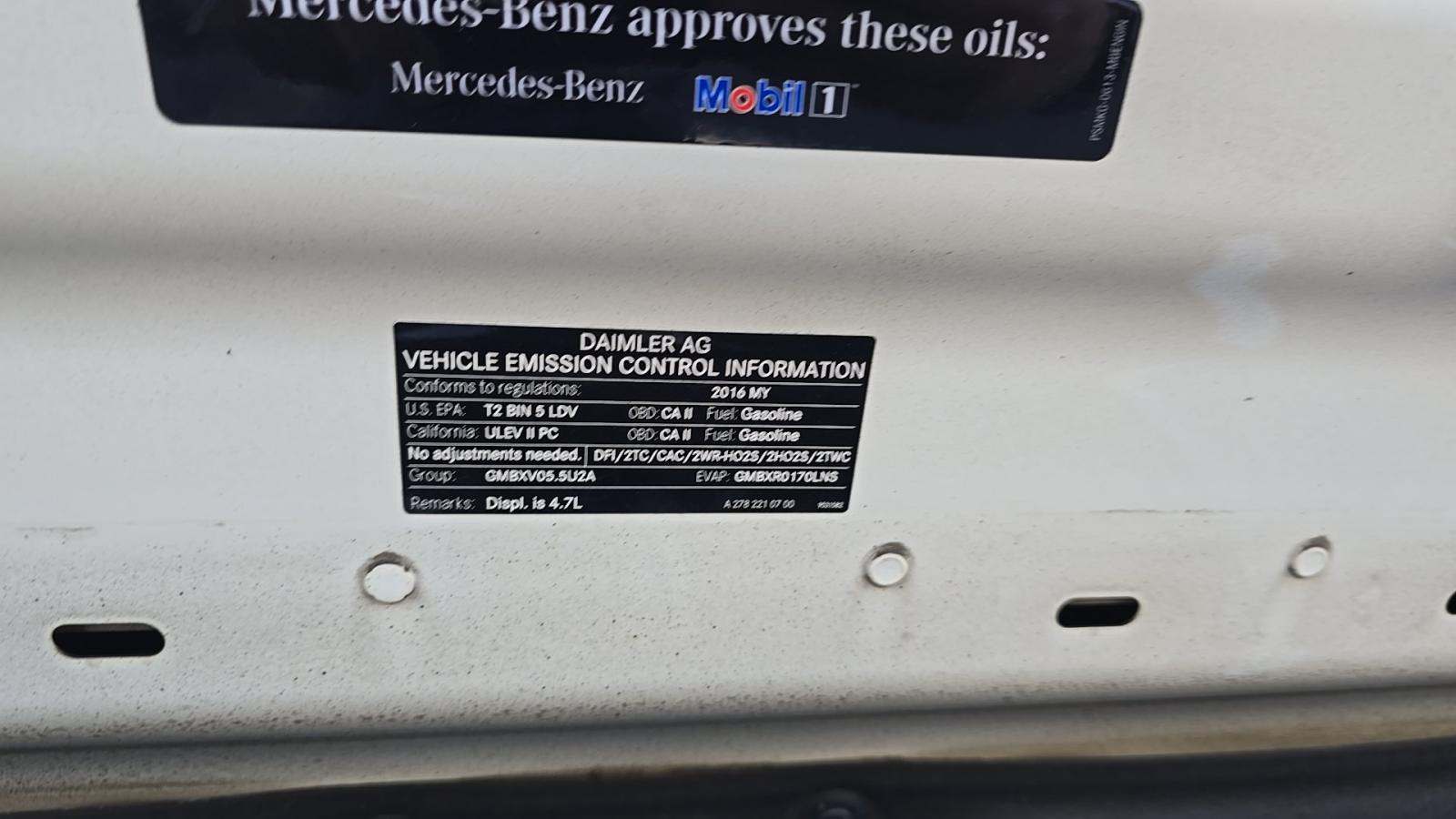 2016 Mercedes-Benz S-Class S 550 RWD