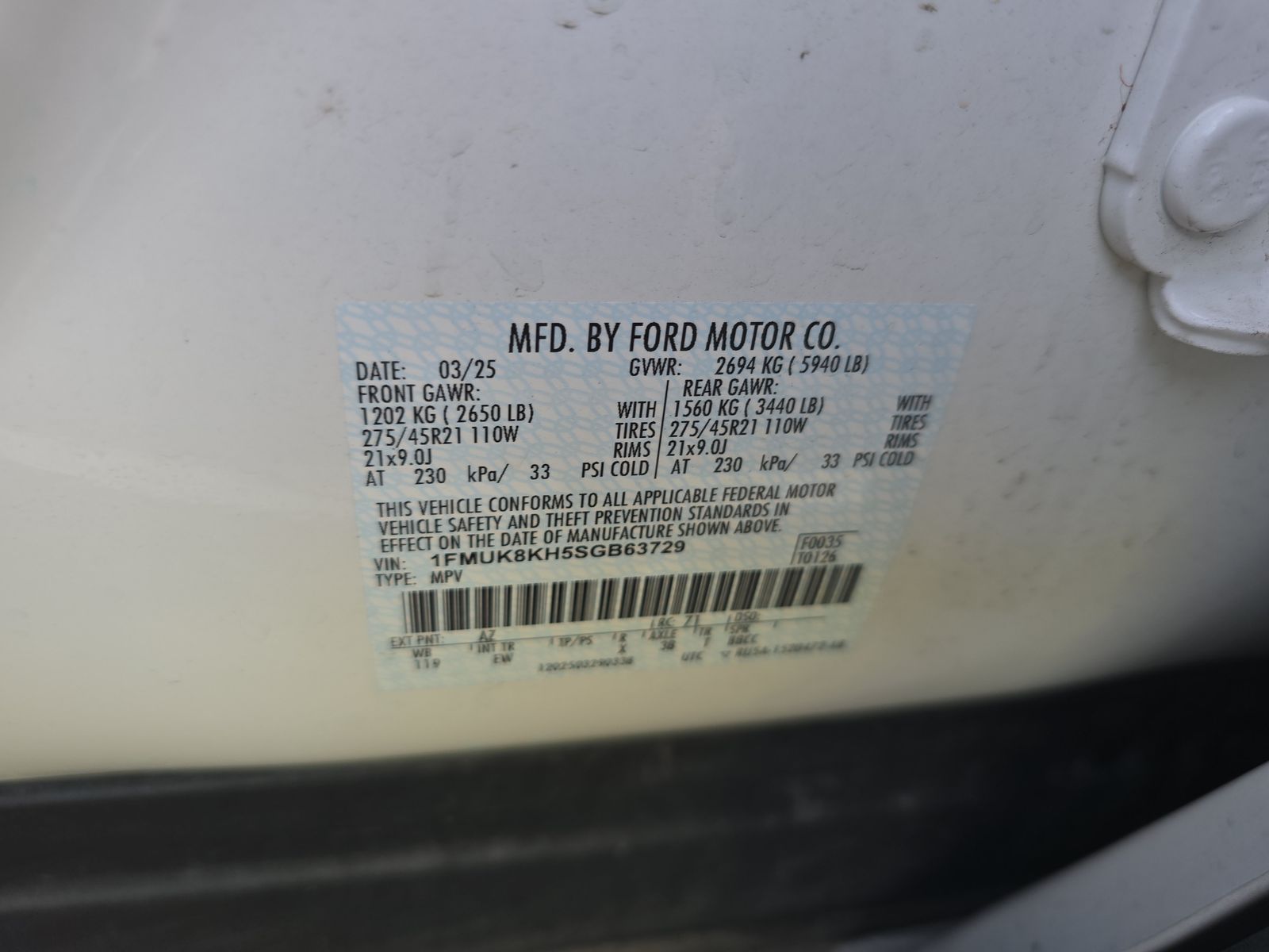 2025 Ford Explorer ST-Line AWD