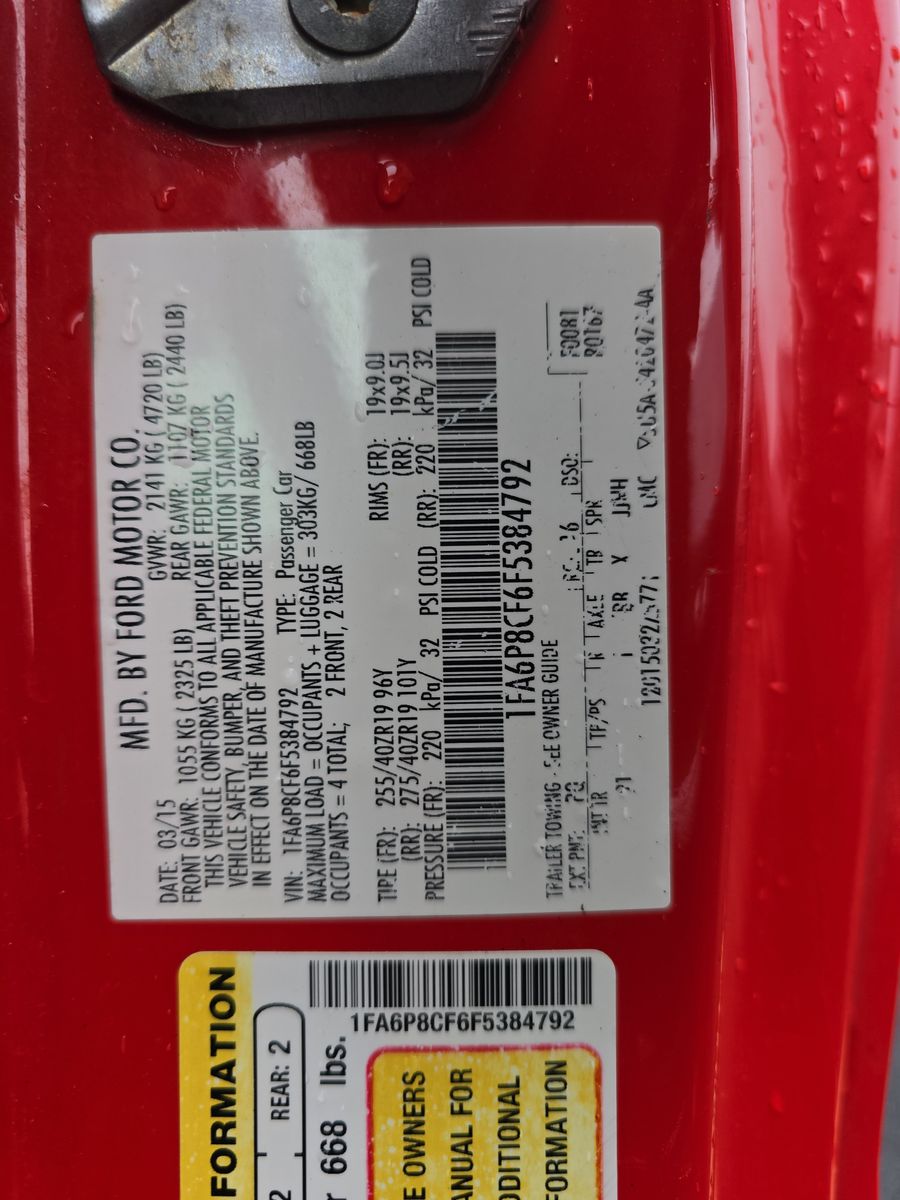 2015 Ford Mustang GT RWD