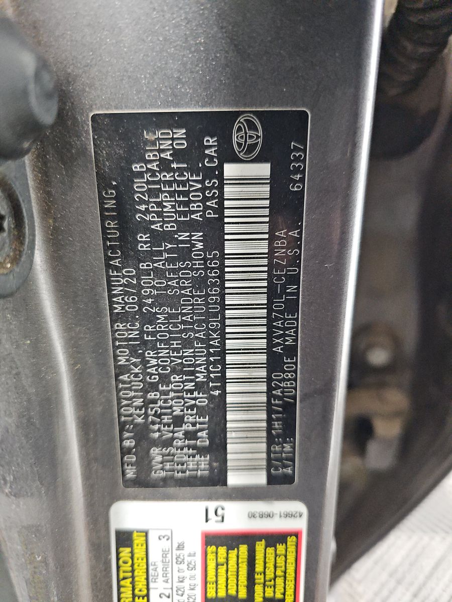 2020 Toyota Camry LE FWD