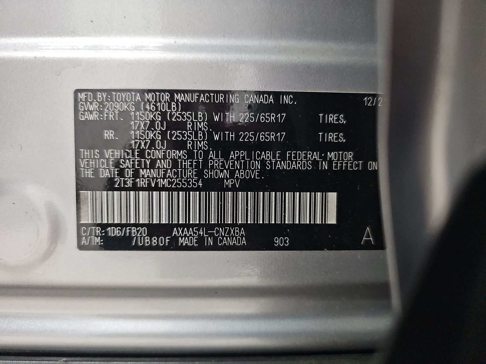 2021 Toyota RAV4 LE AWD