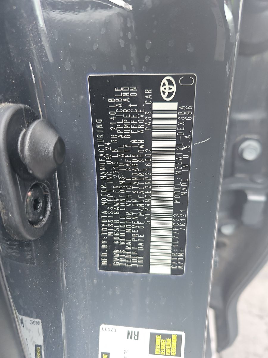 2024 Toyota Corolla SE FWD