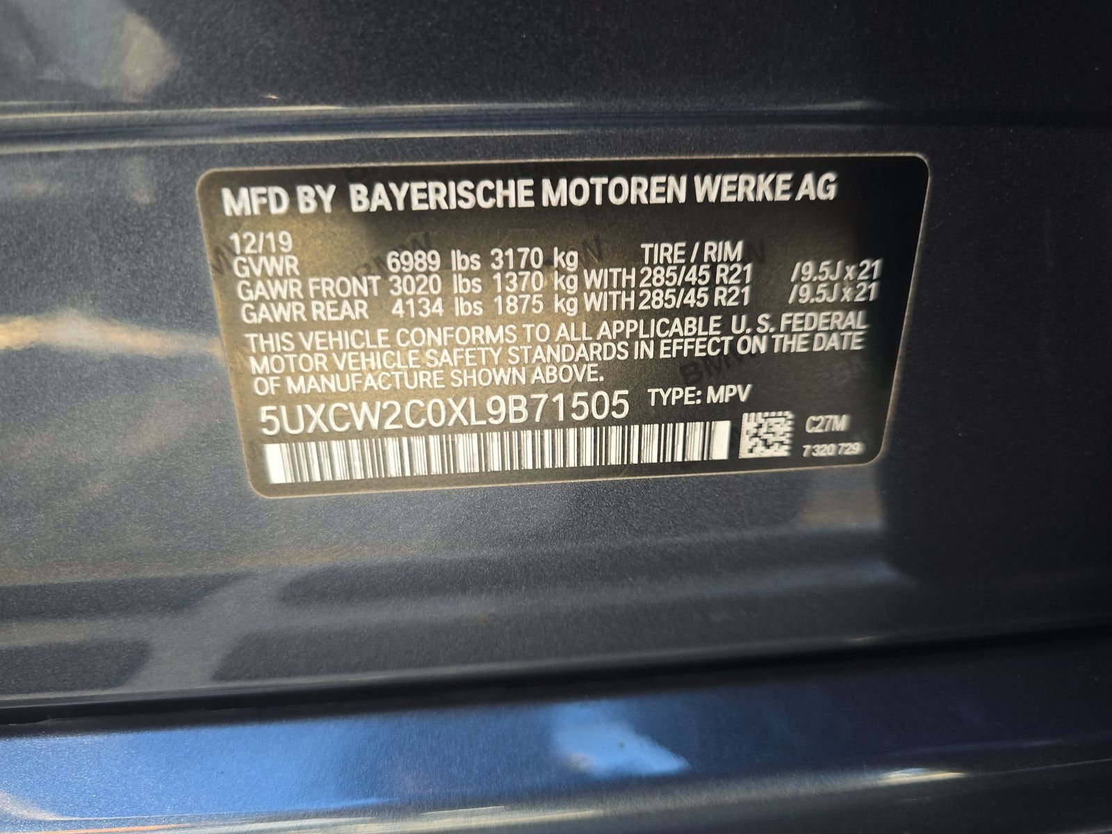 2020 BMW X7 xDrive40i AWD