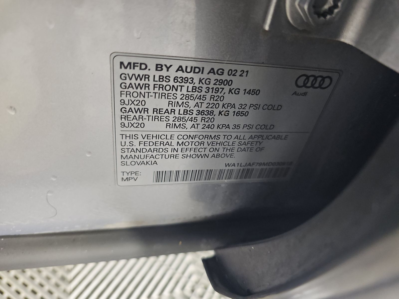 2021 Audi Q7 2.0T Premium Plus AWD