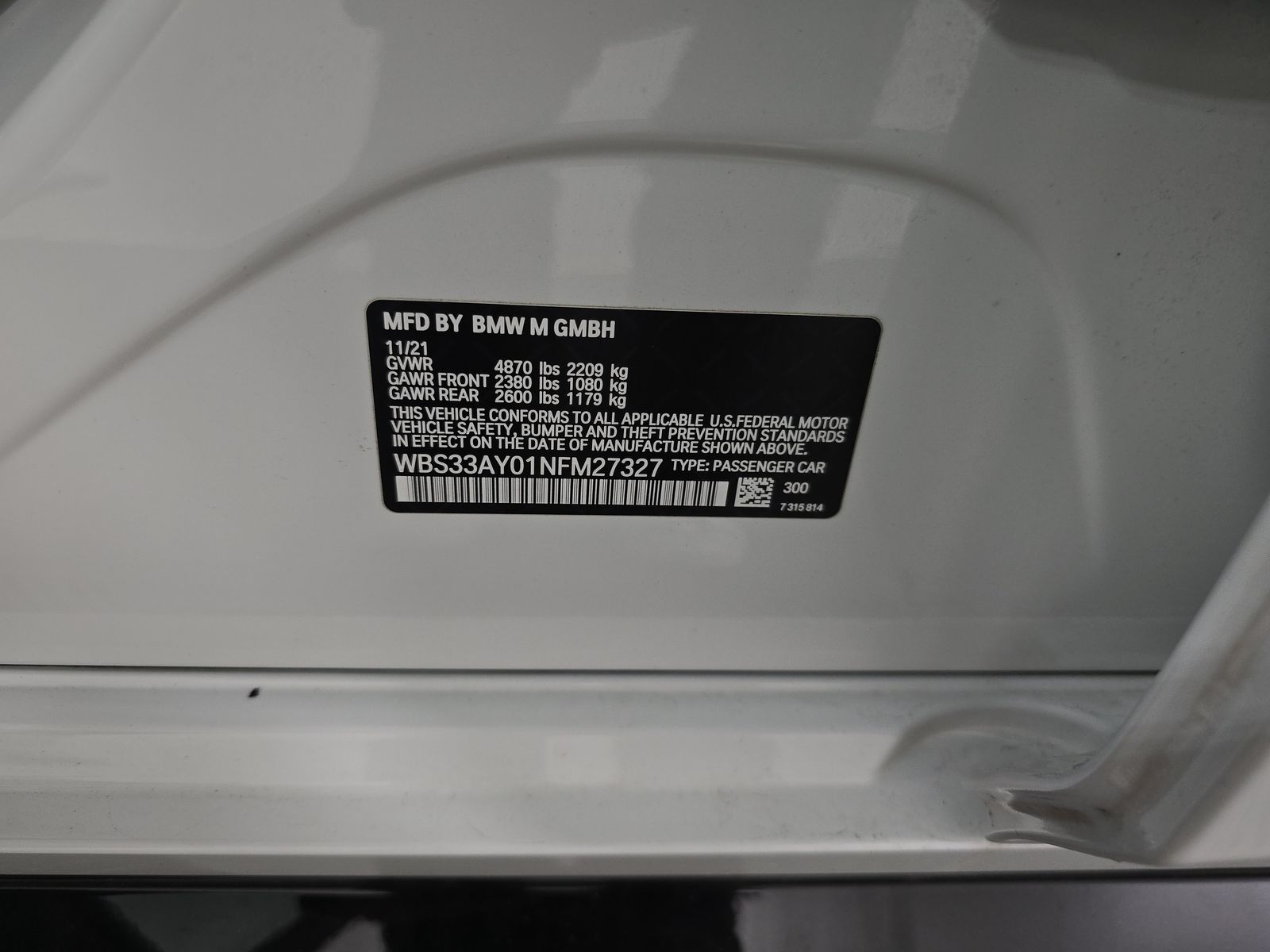 2022 BMW M3 Competition RWD