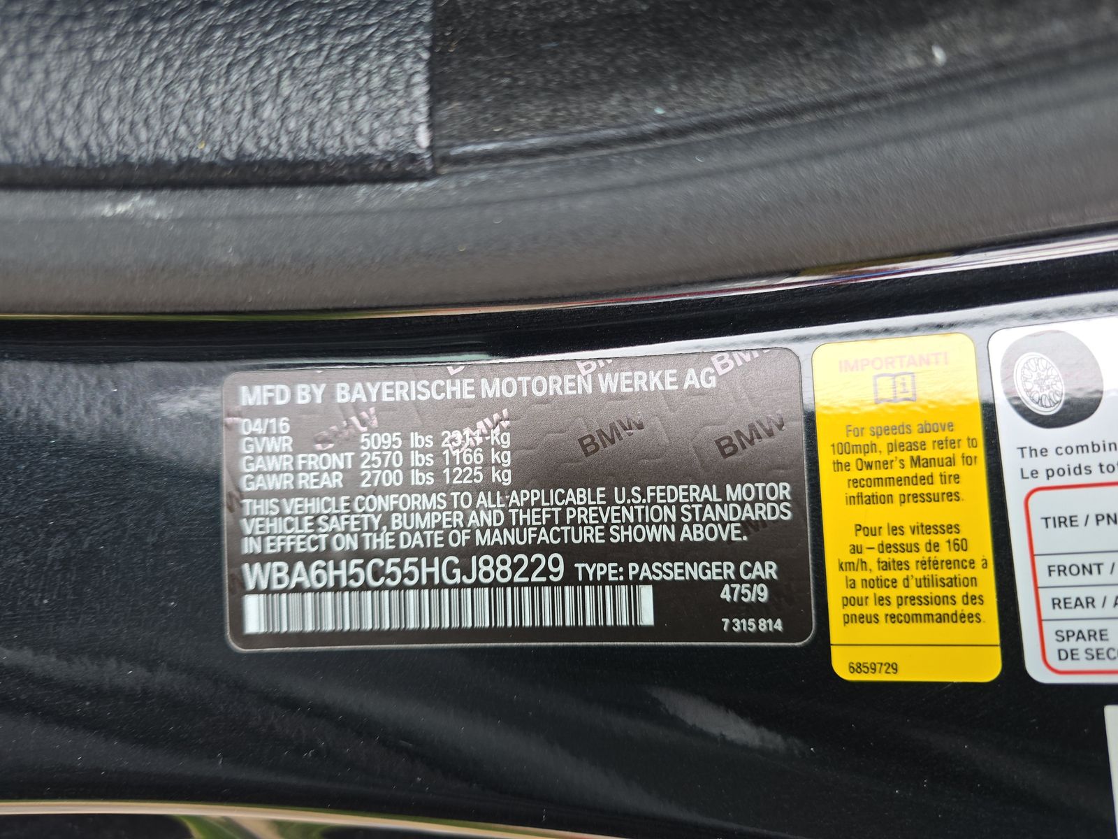 2017 BMW 6 Series 650i RWD