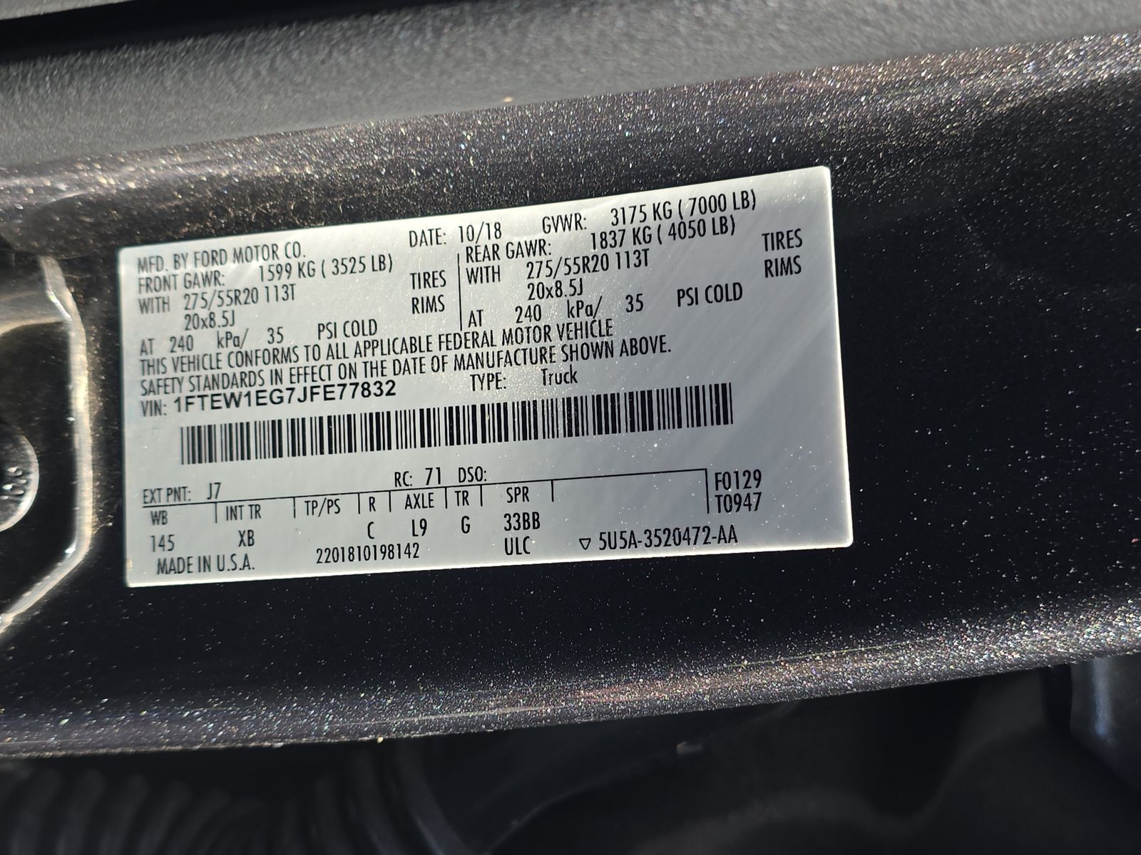 2018 Ford F-150 XLT AWD