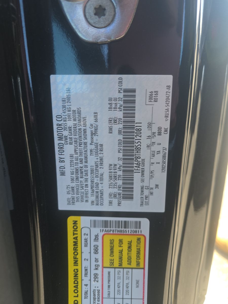 2025 Ford Mustang EcoBoost Premium RWD