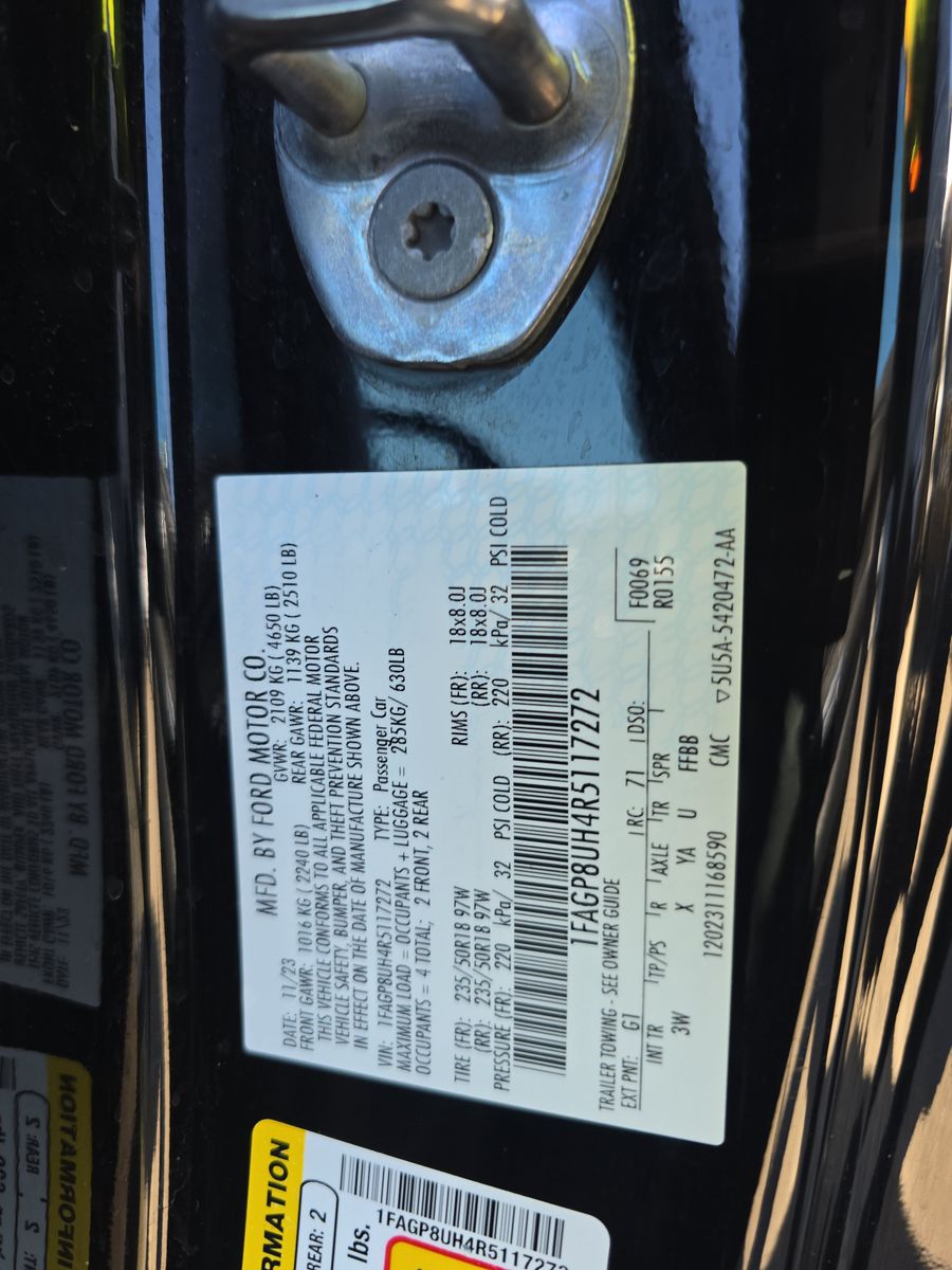 2024 Ford Mustang EcoBoost Premium RWD