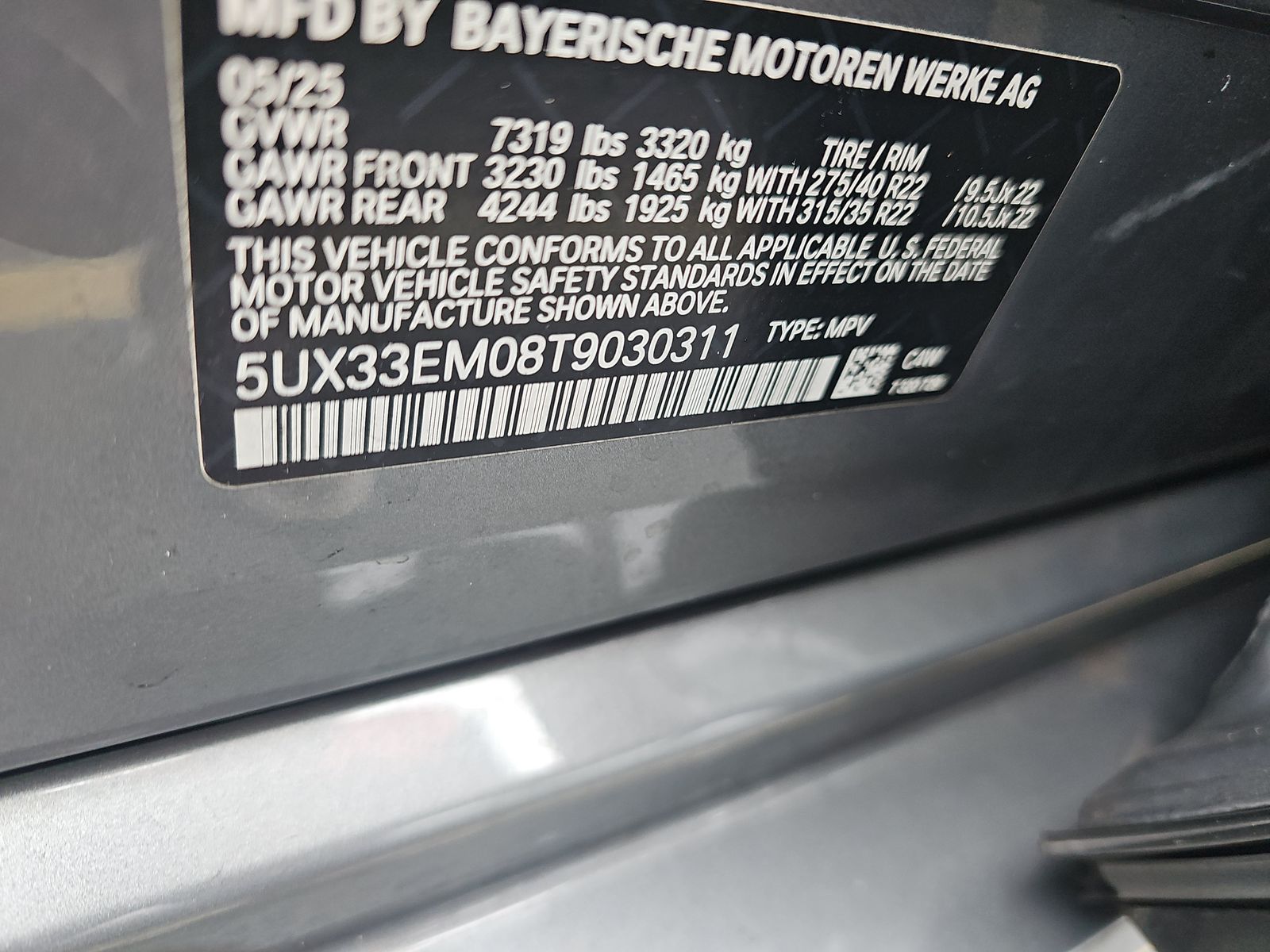 2026 BMW X7 M60i AWD