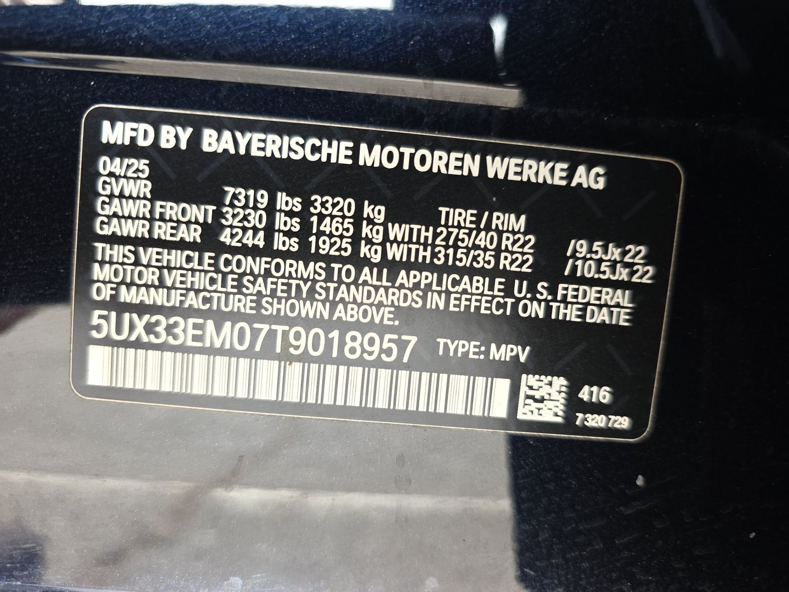 2026 BMW X7 M60i AWD