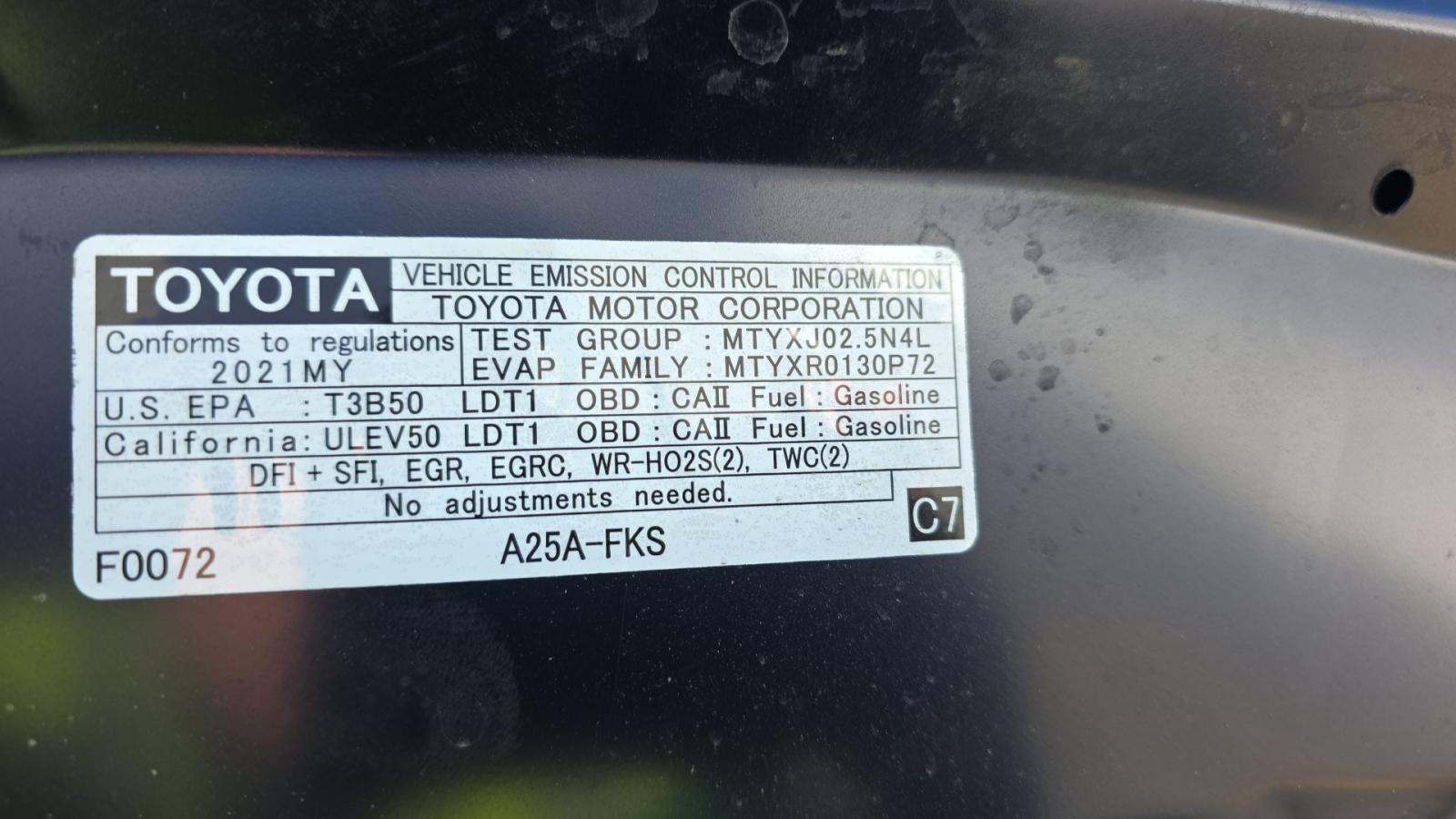 2021 Toyota RAV4 XLE FWD