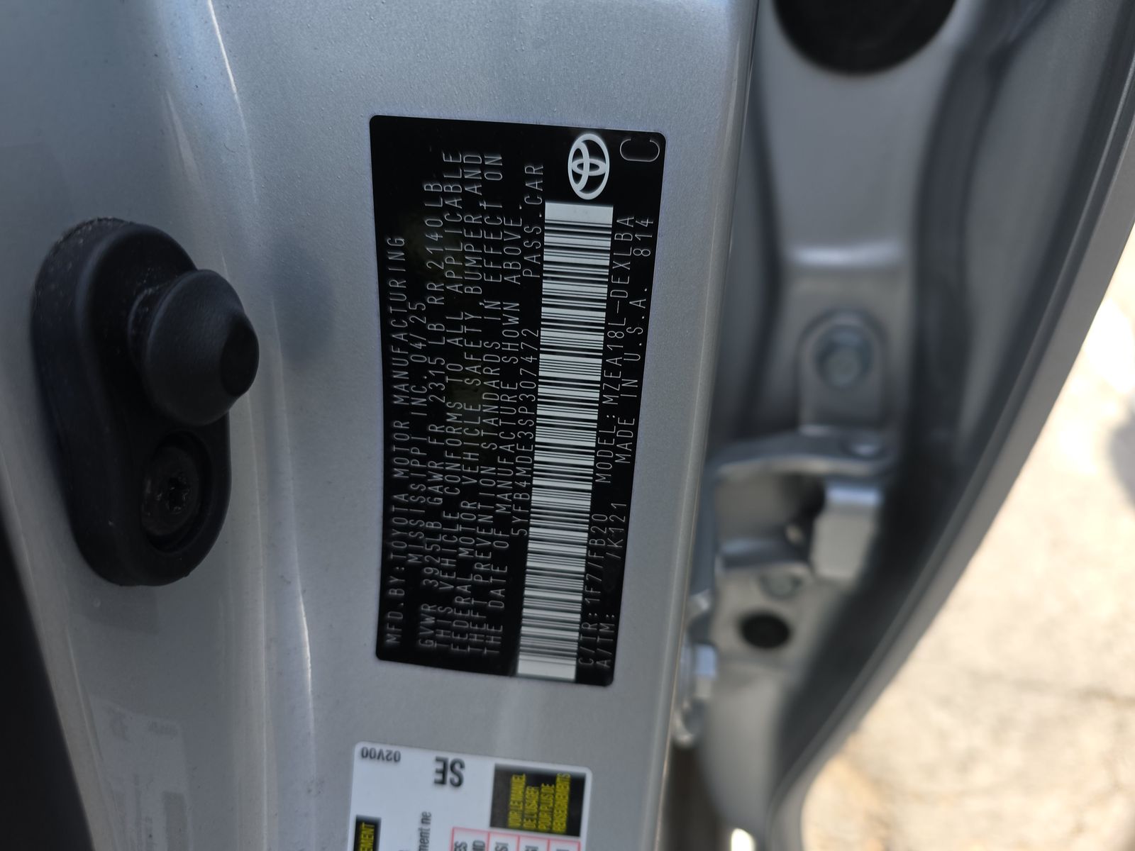 2025 Toyota Corolla LE FWD