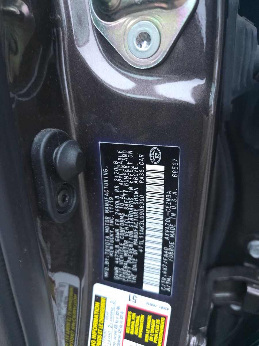 2020 Toyota Camry LE FWD