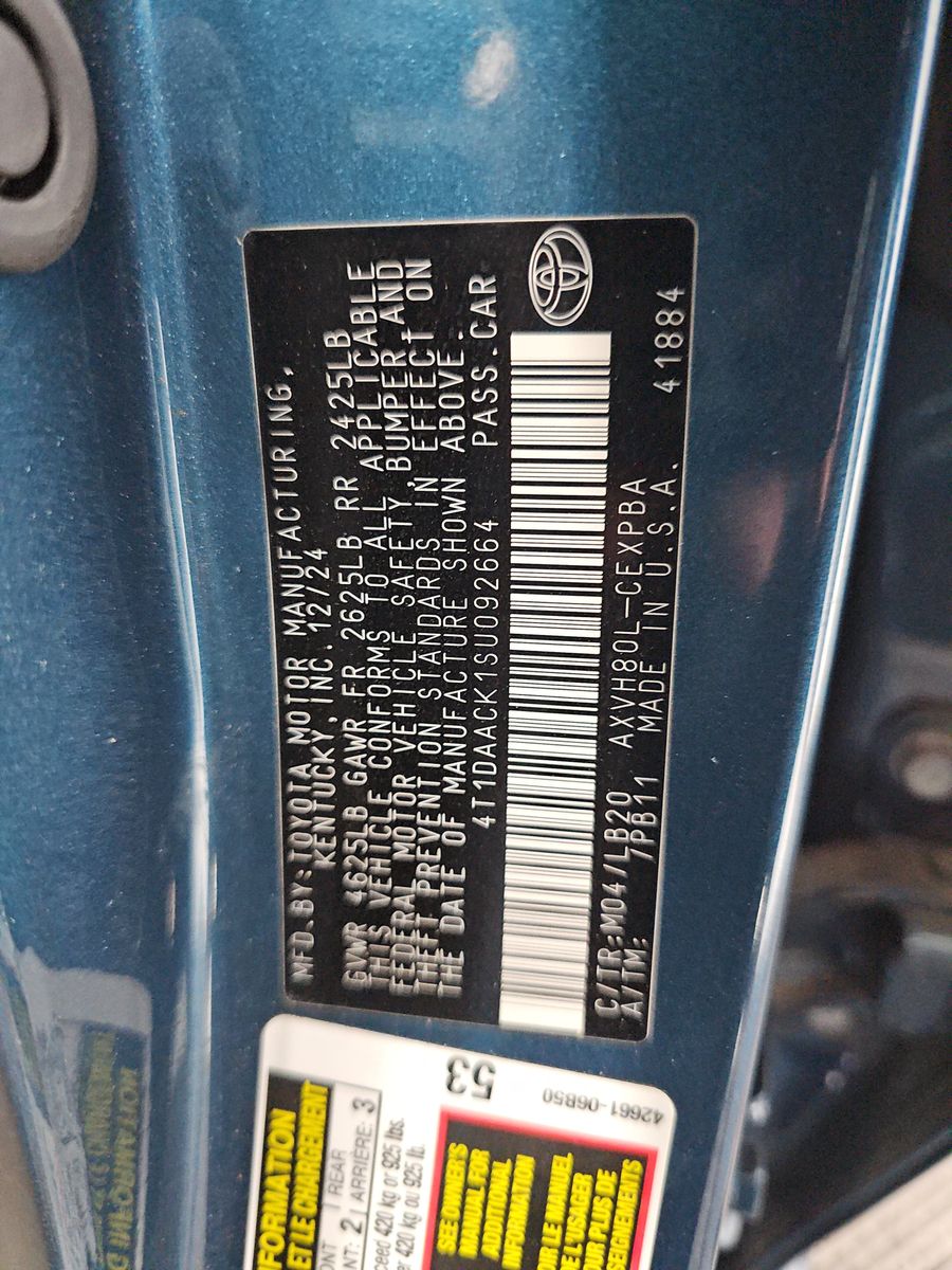 2025 Toyota Camry XSE FWD